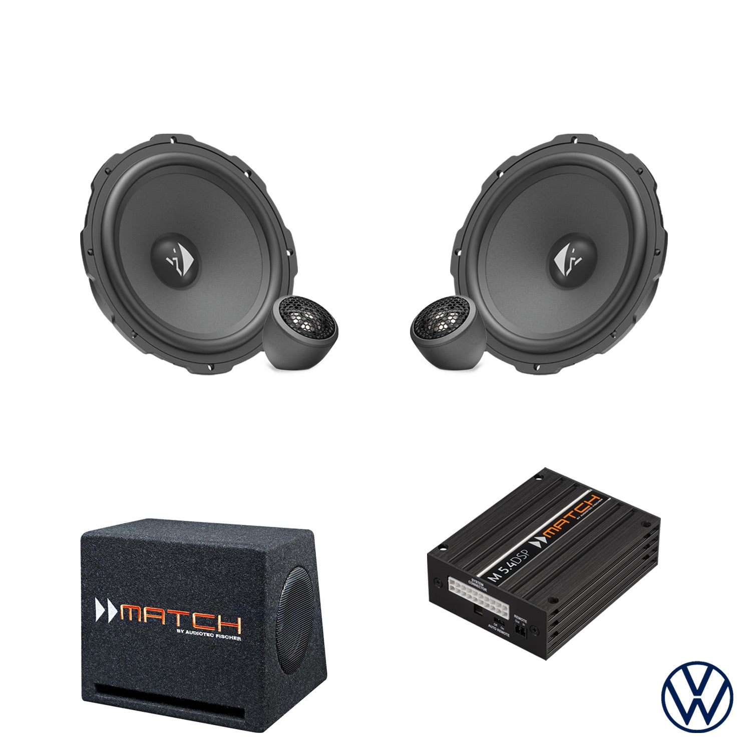 VW T-Roc A1 - Front Speaker & Subwoofer DSP Amplified Package | HELIX Ci3