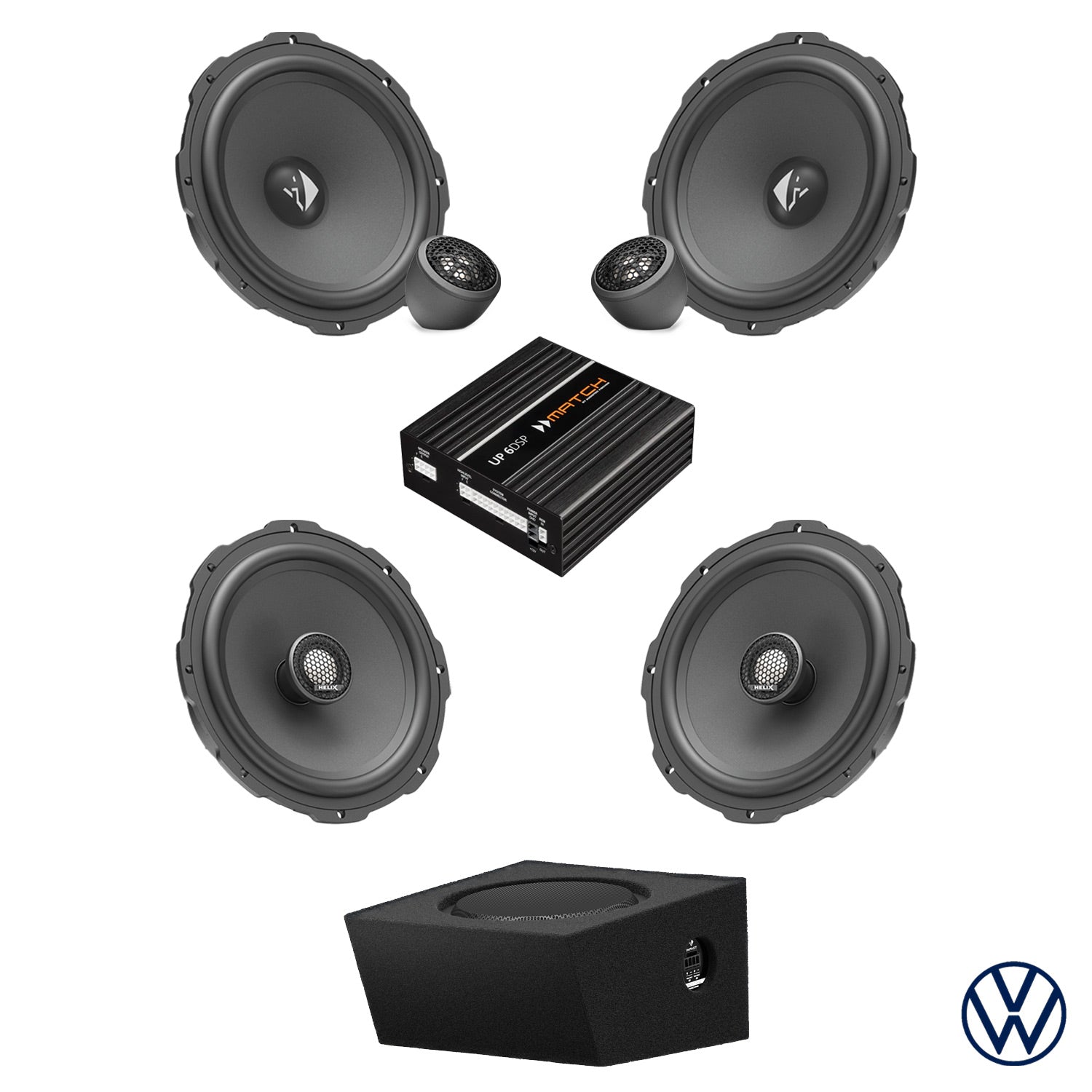 VW T6.1 - Speaker & Subwoofer DSP Amplified Package | HELIX Ci3