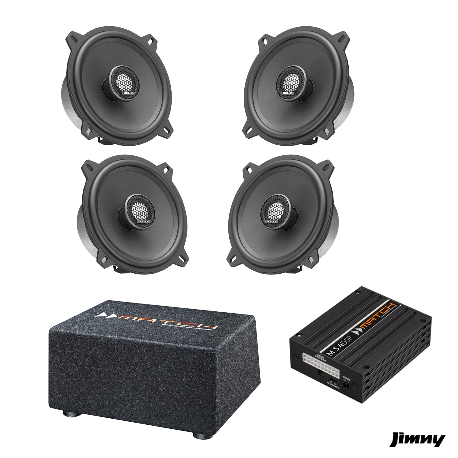 Suzuki Jimny XL - Speaker & Subwoofer Amplified Package | MATCH M 5.4DSP / HELIX Ci3