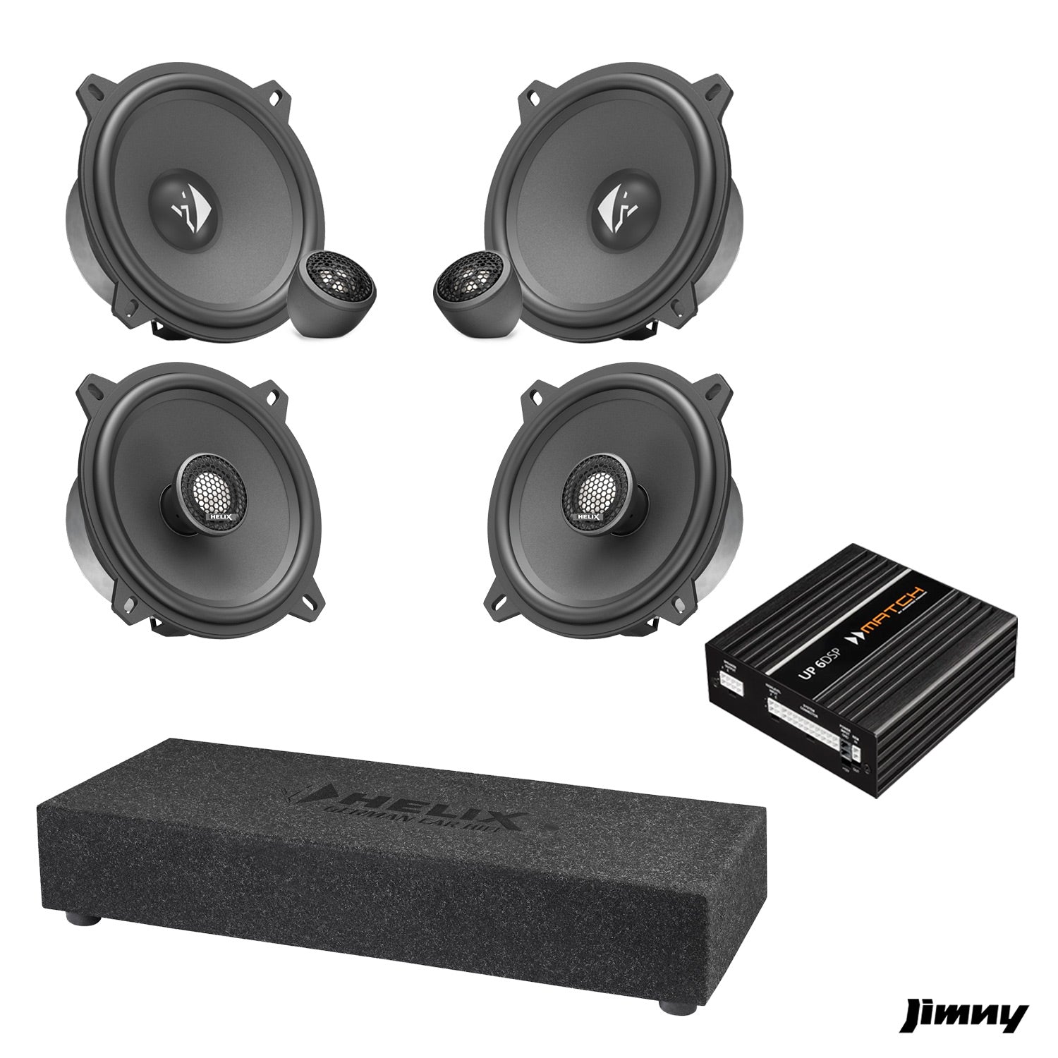 Suzuki Jimny XL - Speaker & Subwoofer Amplified Package 2 | MATCH UP 6DSP / HELIX Ci3