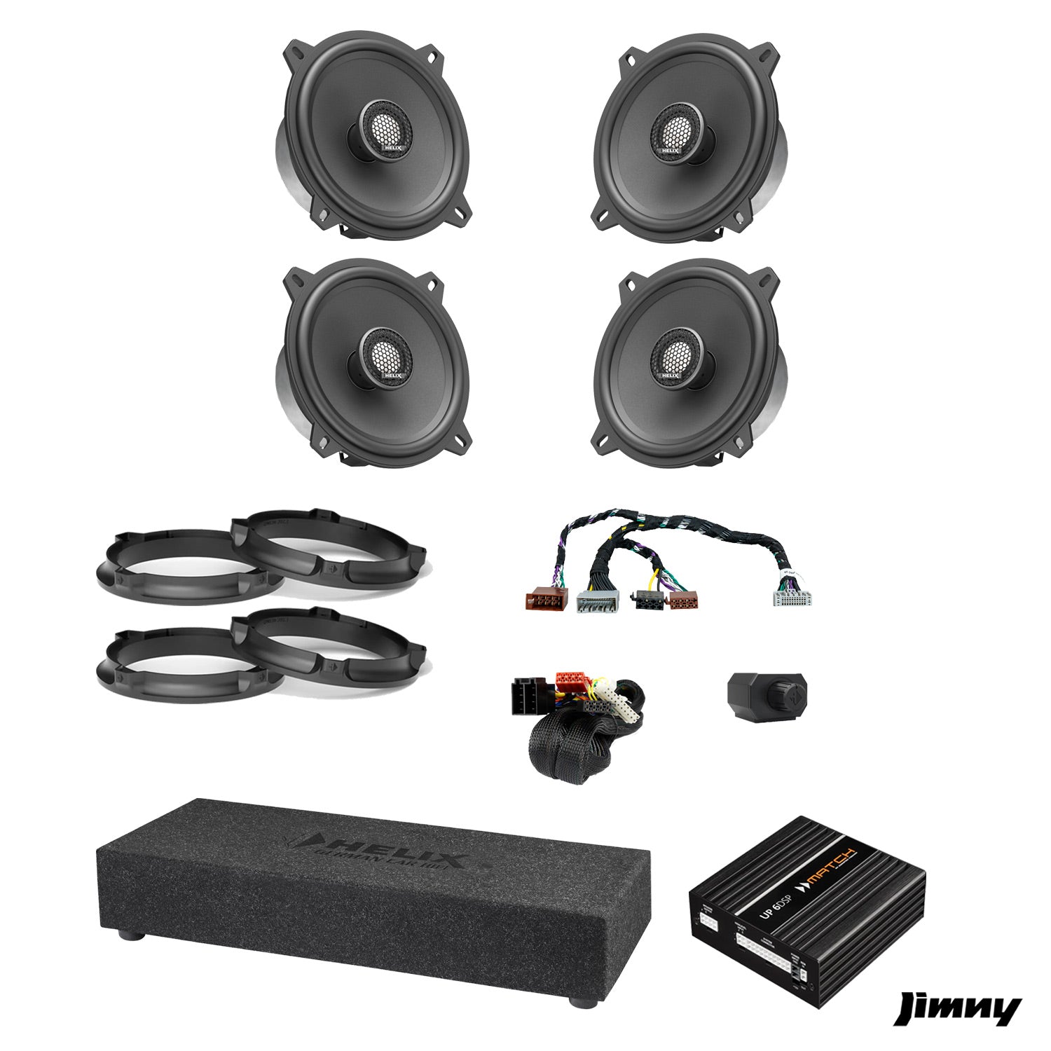 Suzuki Jimny XL - Speaker & Subwoofer Amplified Package | MATCH UP 6DSP / HELIX Ci3