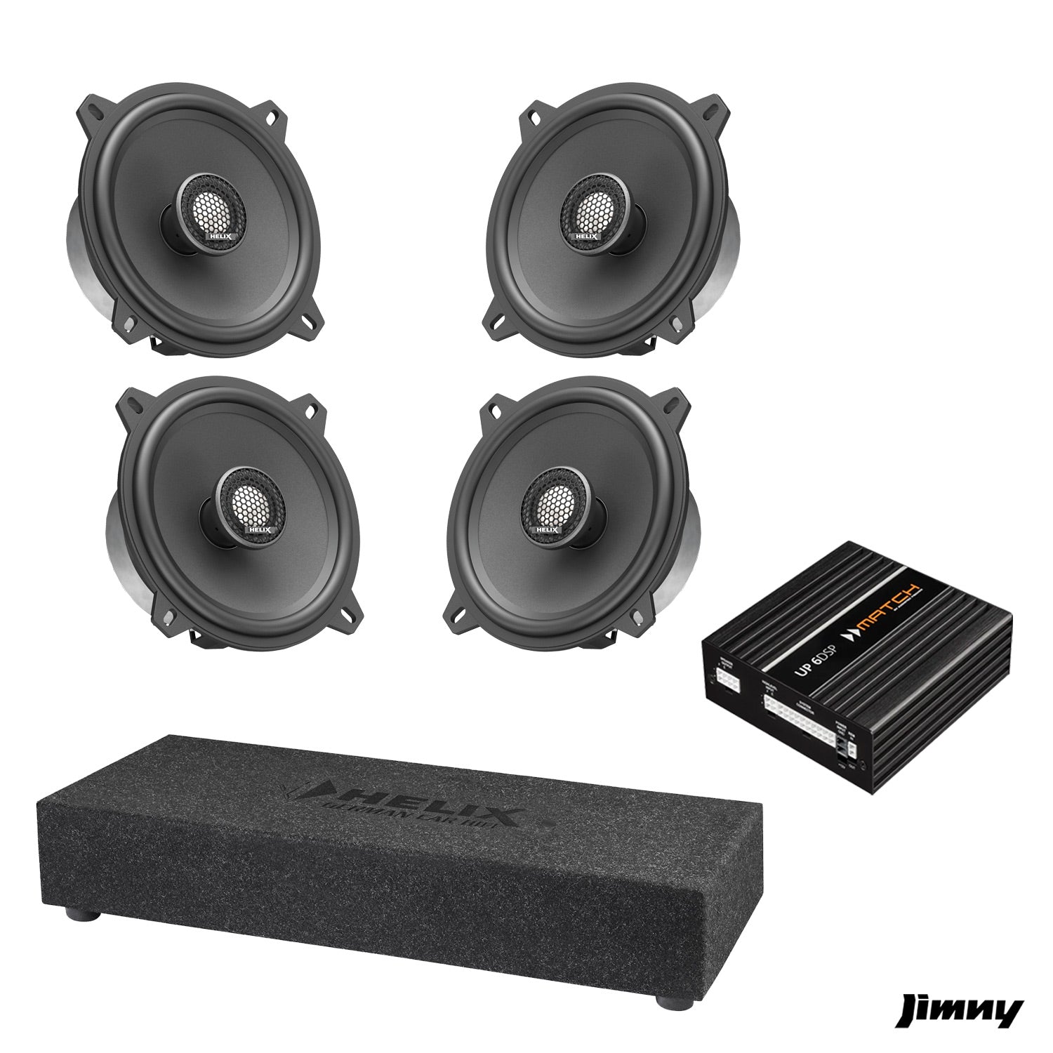 Suzuki Jimny XL - Speaker & Subwoofer Amplified Package | MATCH UP 6DSP / HELIX Ci3