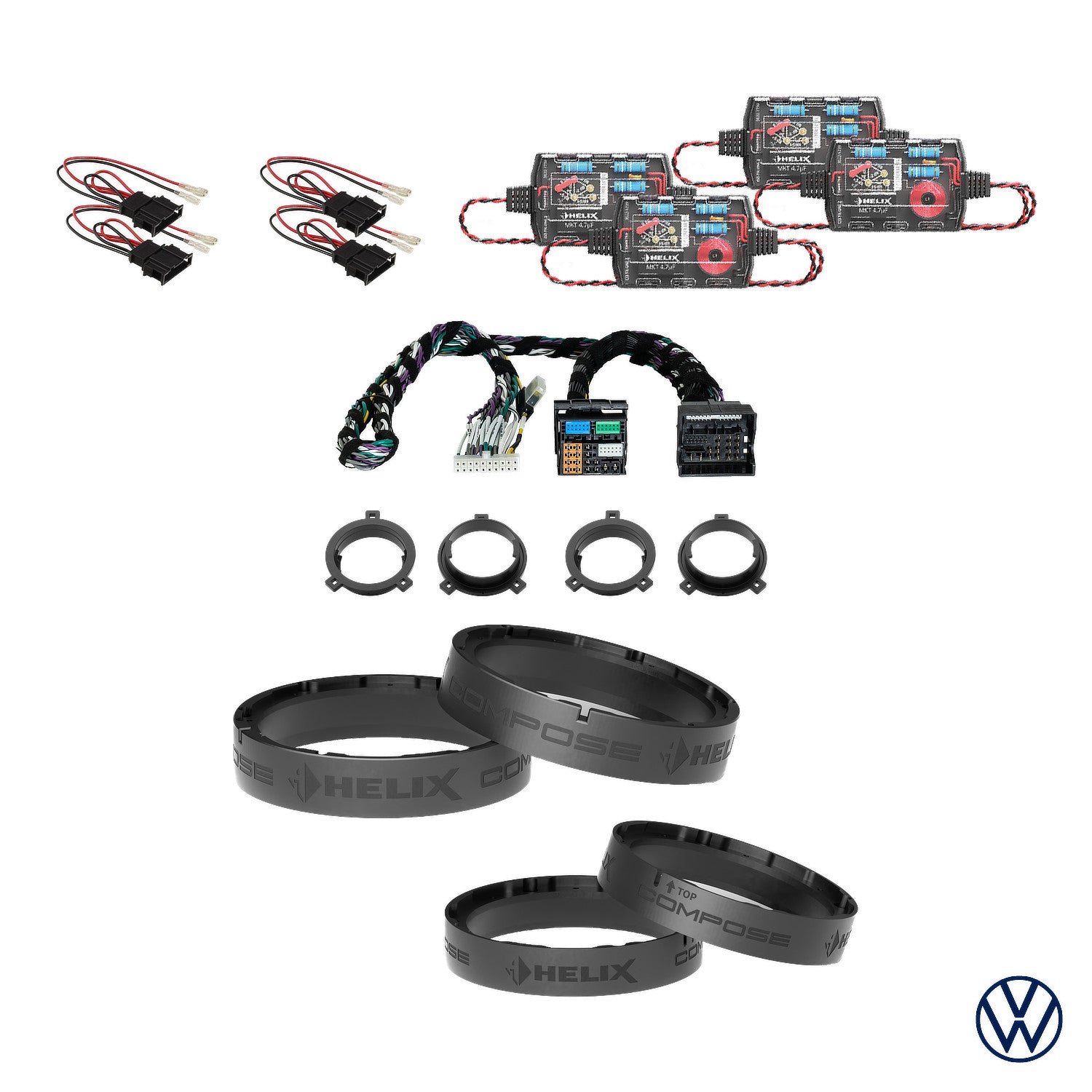 VW Tiguan - Speaker DSP Amplified Package (Extra Bass) | HELIX Ci3