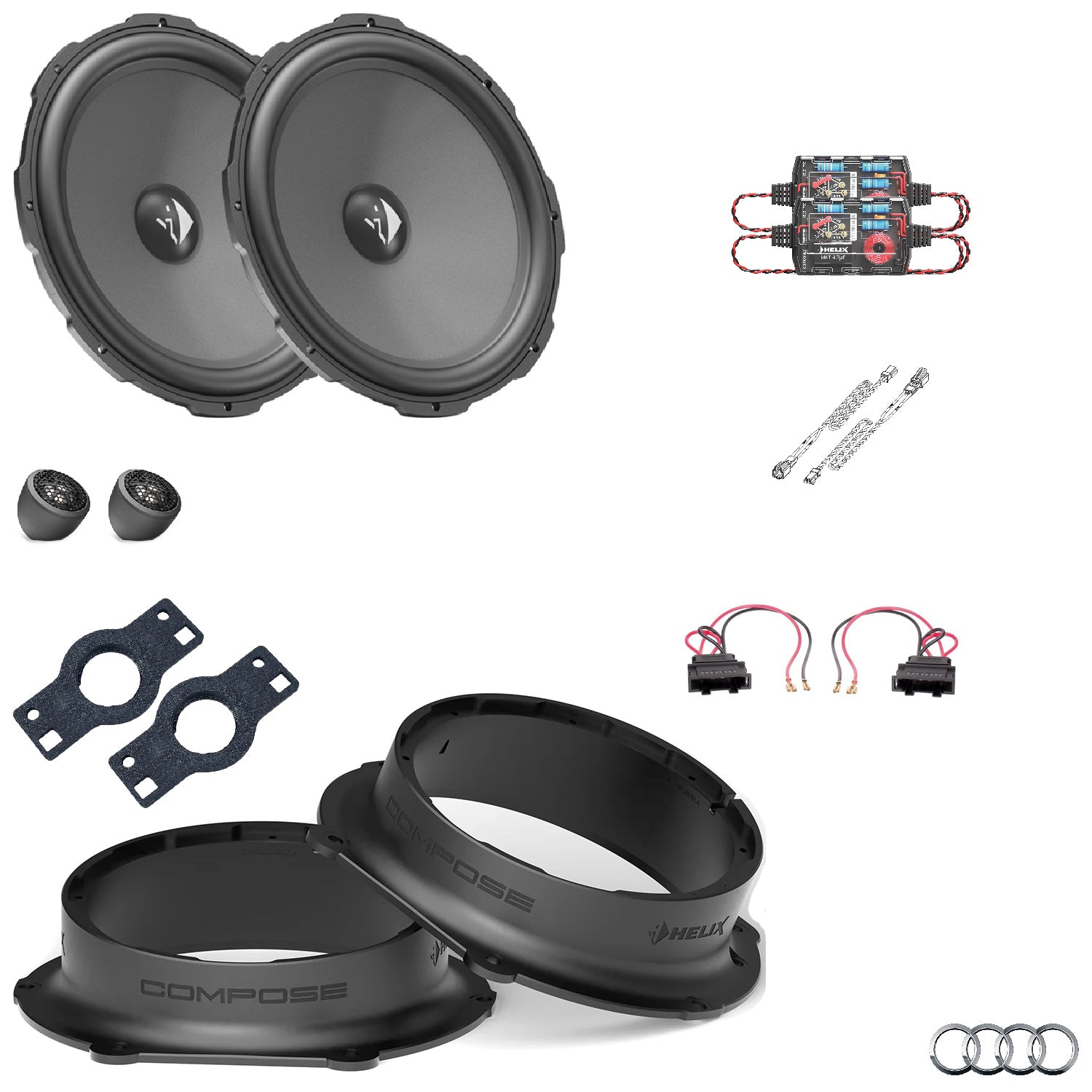 Audi Q7 4M - Front Speaker Upgrade Package | HELIX Ci3