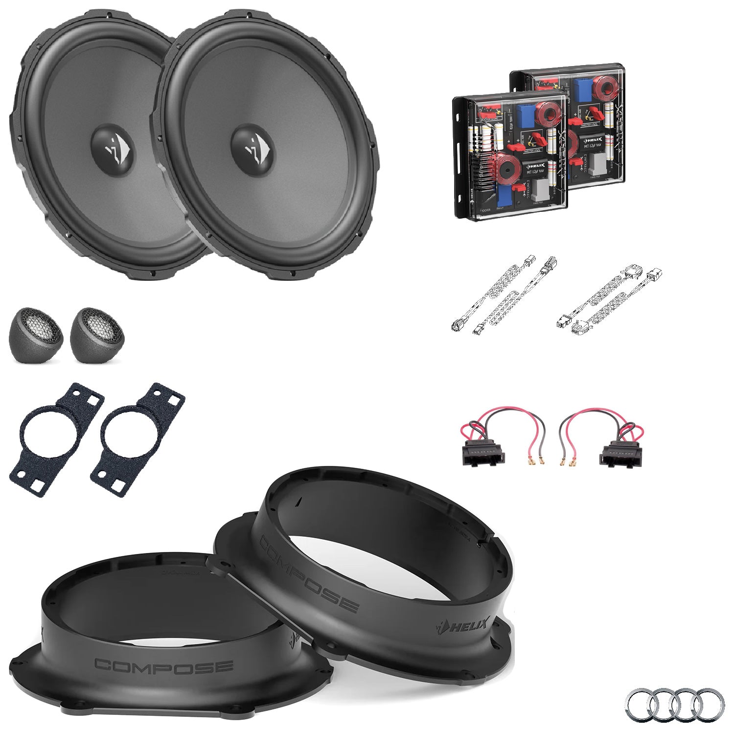 Audi Q7 4M - Front Speaker Upgrade Package | HELIX Ci3/Ci5
