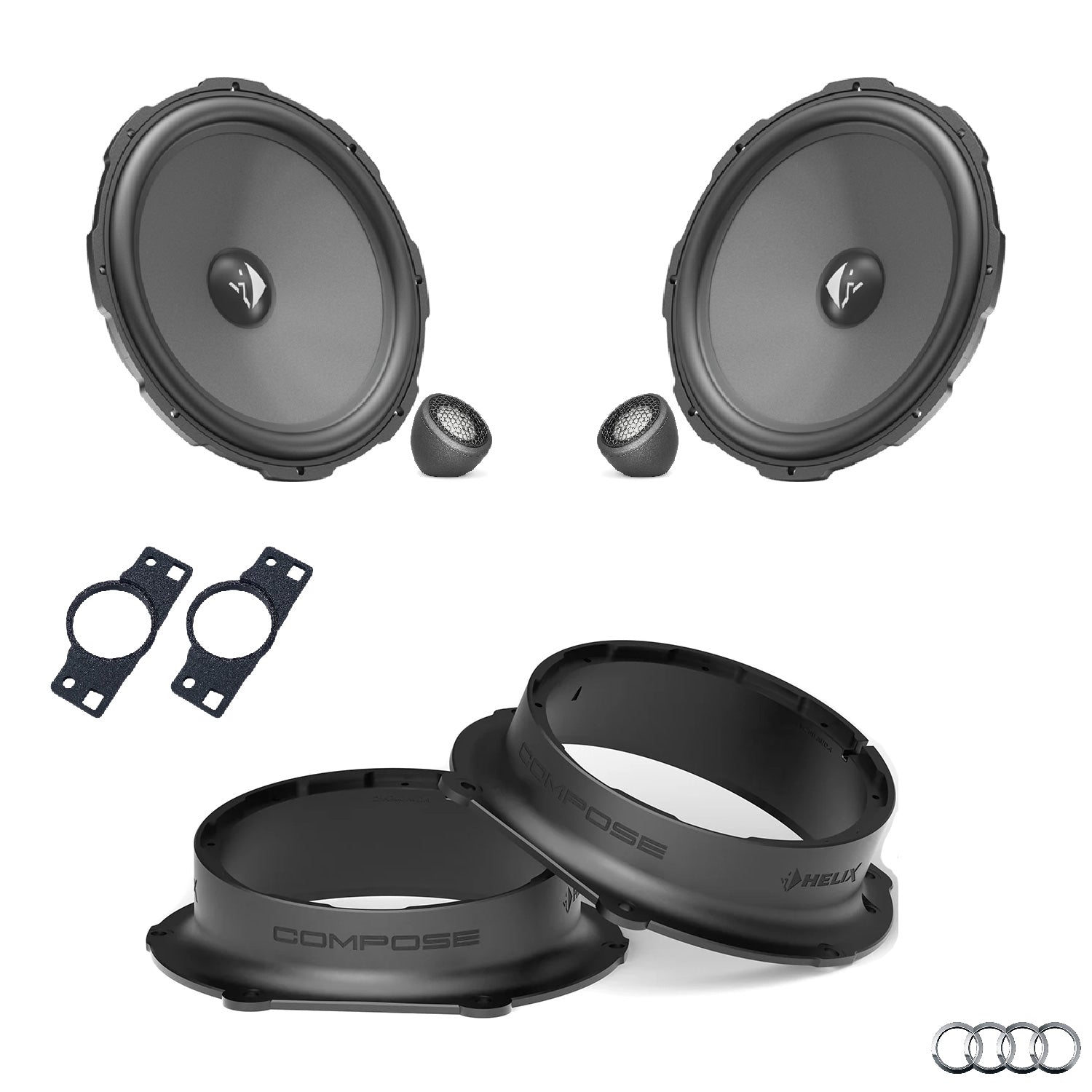 Audi Q7 4M - Front Speaker Upgrade Package | HELIX Ci3/Ci5
