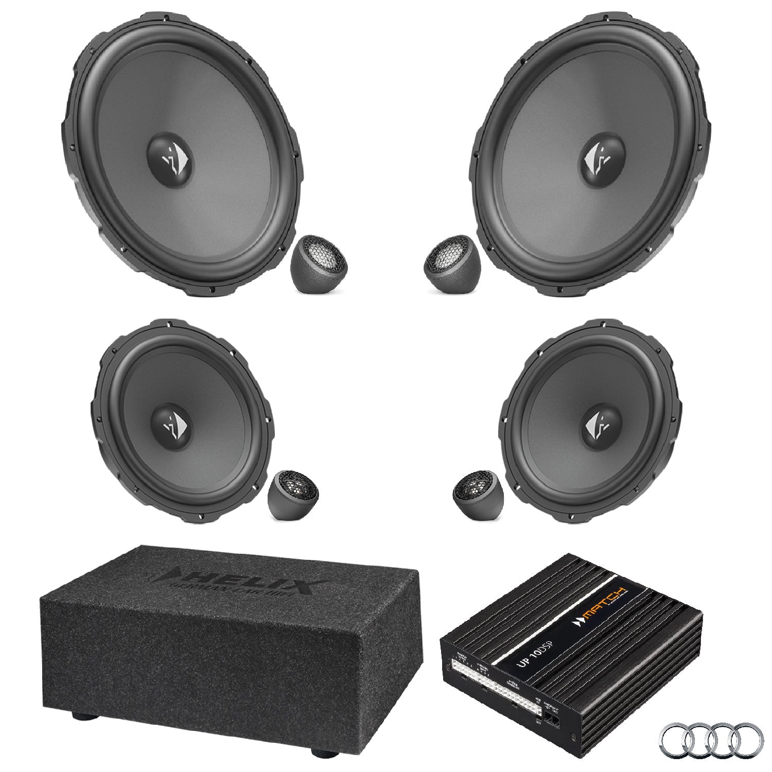 Audi Q7 4M AudiSound - Active Speaker & Subwoofer DSP Amlified Package | HELIX Ci3/Ci5