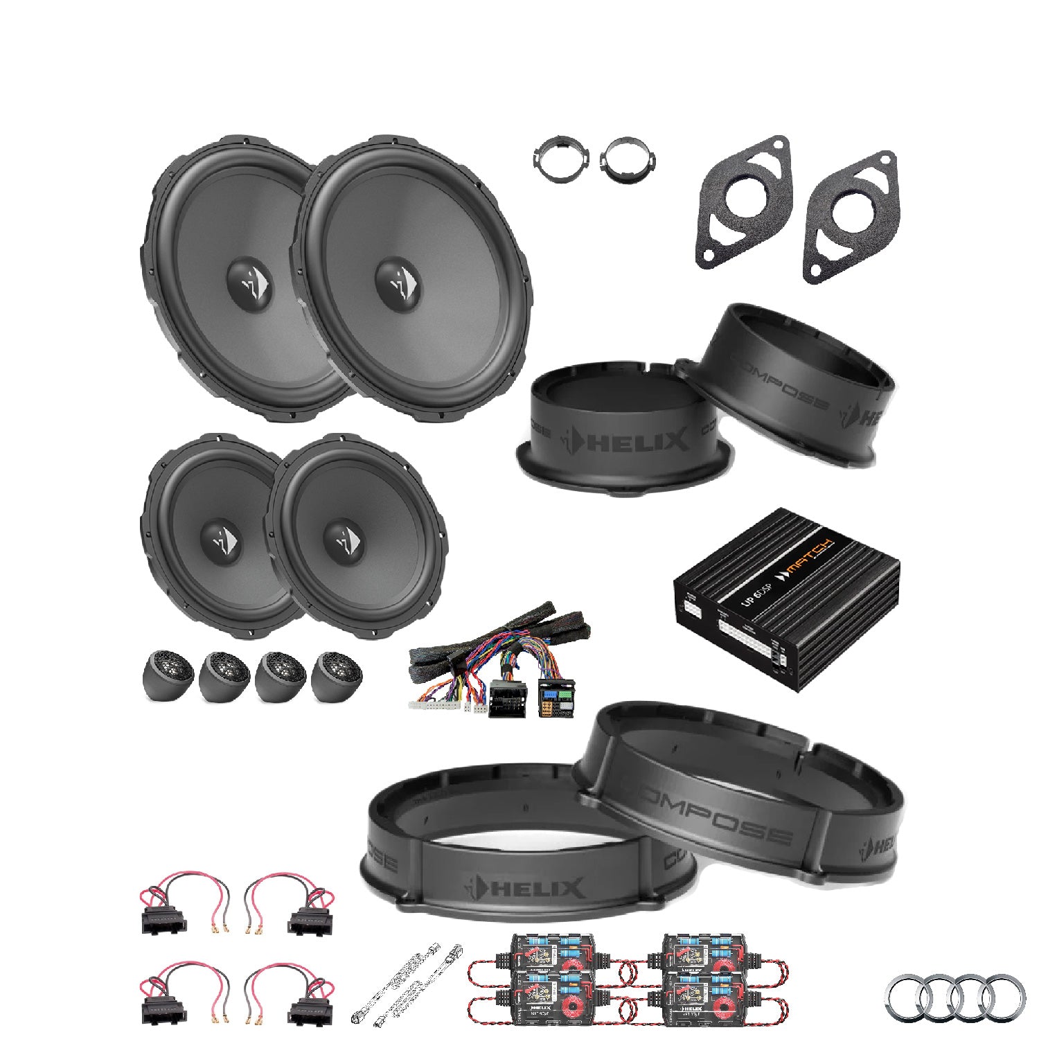 Audi Q5 FY AudiSound - Speaker DSP Amlified Package | HELIX Ci3