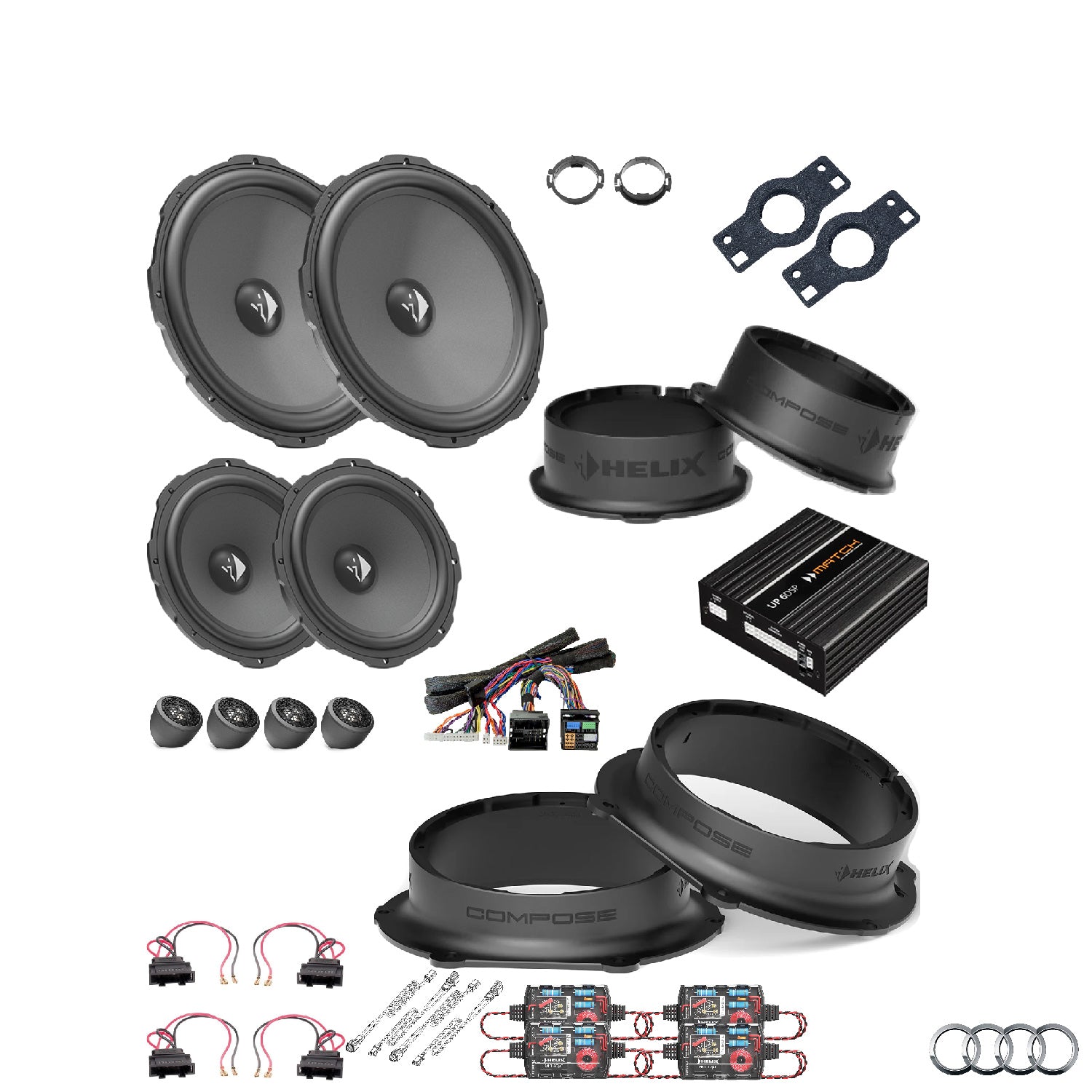 Audi Q8 4M AudiSound - Speaker DSP Amlified Package | HELIX Ci3