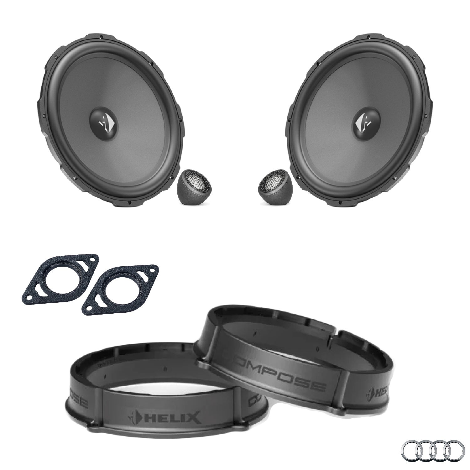 Audi A4 B9 - Front Speaker Upgrade Package | HELIX Ci3/Ci5