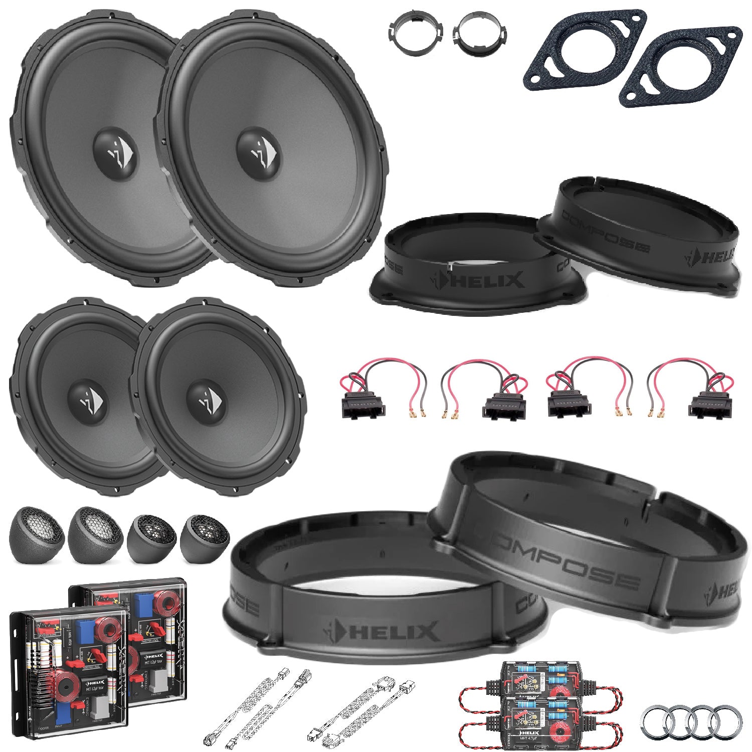 Audi A4 B9 - Speaker Upgrade Package | HELIX Ci3/Ci5