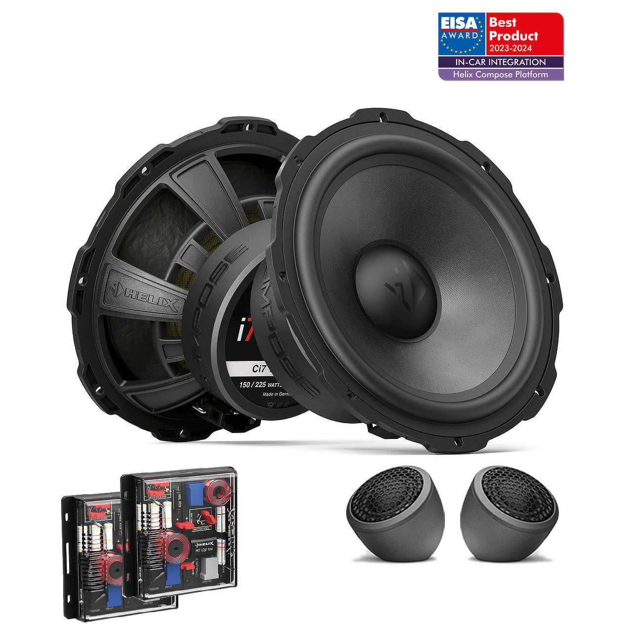 HELIX Ci7 6.5" 2-Way - High-End Component Speaker Set, FlexMount | 3Ω