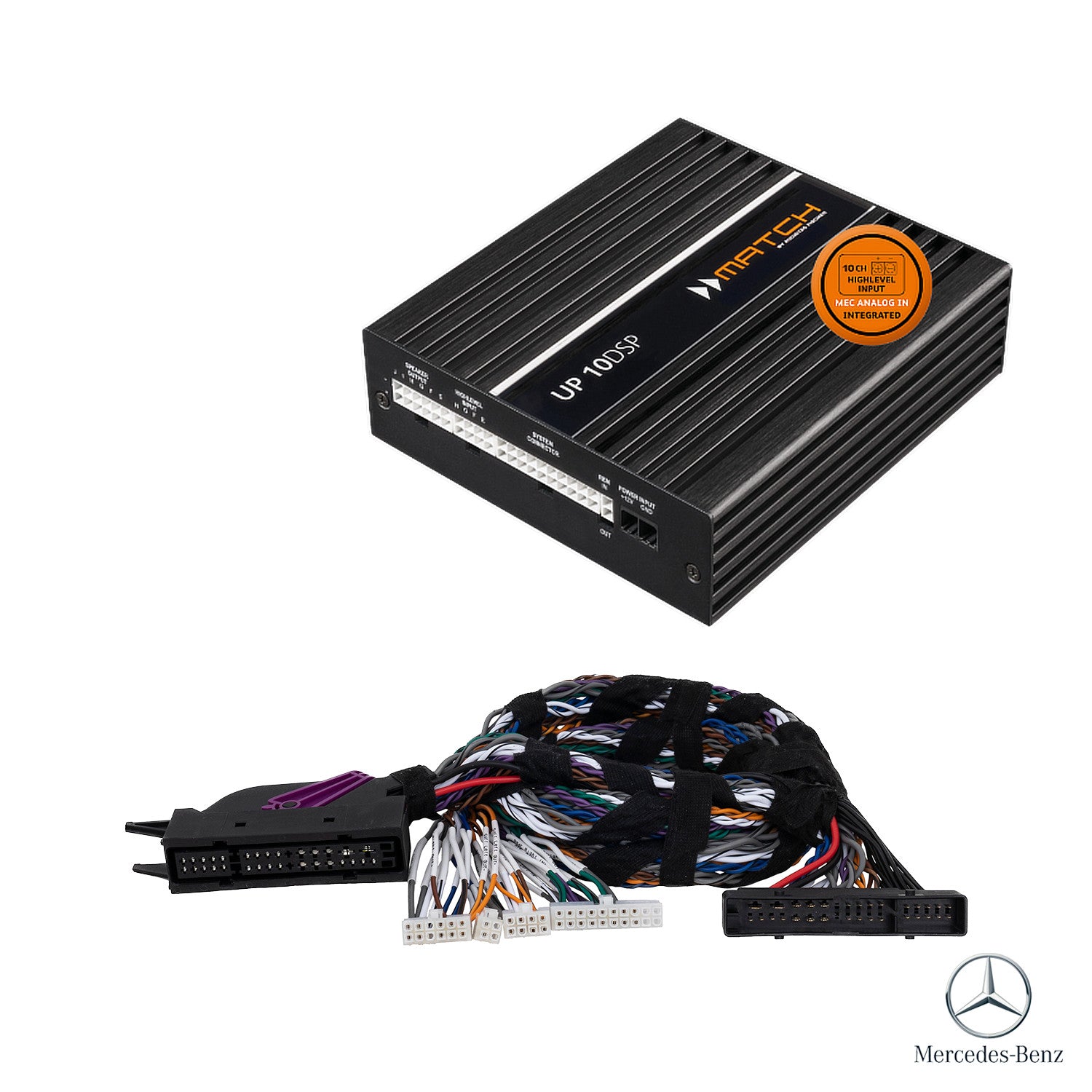 Mercedes C/GCL/E/S (-2019) Burmester - DSP Amplifier + PnP Harness | MATCH UP 10DSP