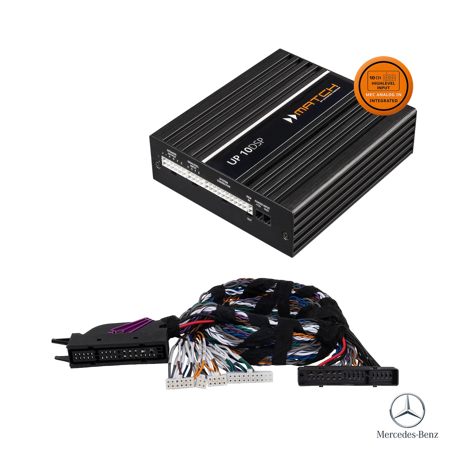 Mercedes C/GCL/E/S (-2019) Burmester - DSP Amplifier + PnP Harness | MATCH UP 10DSP