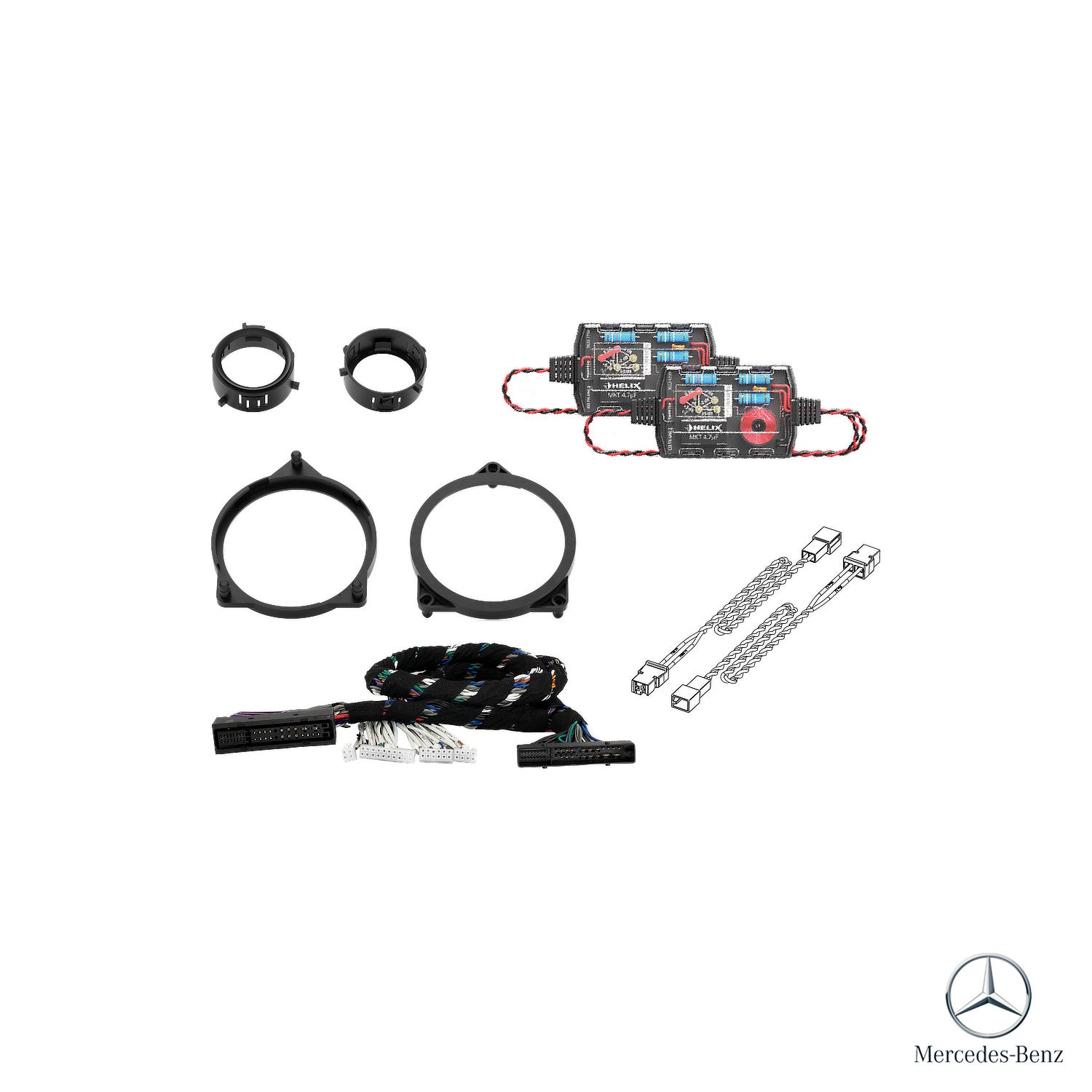 Mercedes GLC X253 (Facelift with MBUX) Burmester - Front Speaker & Sub DSP Amplified Package | HELIX Ci3