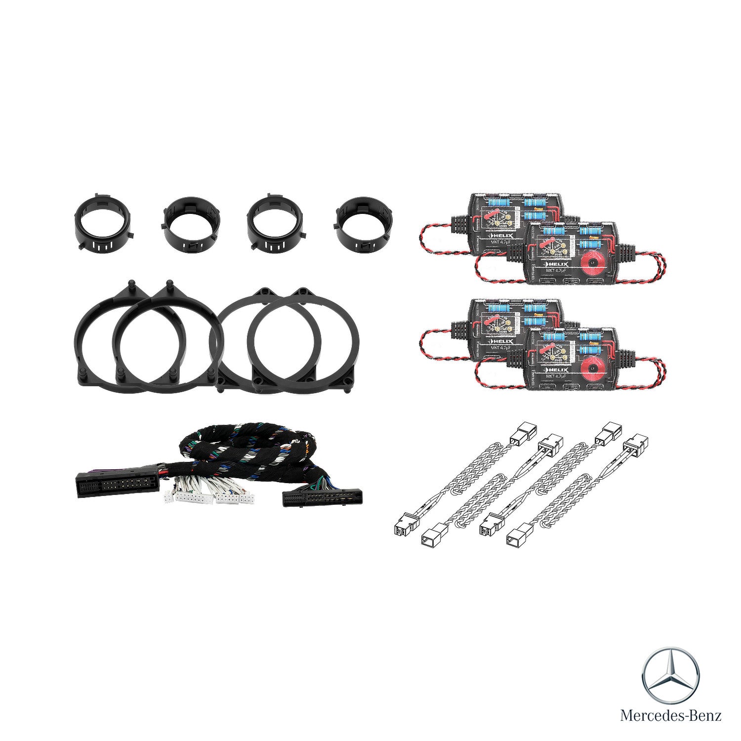 Mercedes GLC X253 (Facelift with MBUX) Burmester - Speaker & Sub DSP Amplified Package | HELIX Ci3