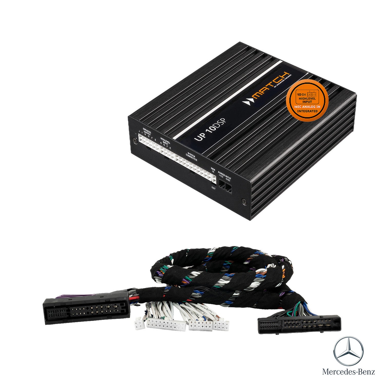 Mercedes C/GLC/E/G (Facelift MBUX 2020-2022) Burmester - DSP Amplifier + PnP Harness | MATCH UP 10DSP