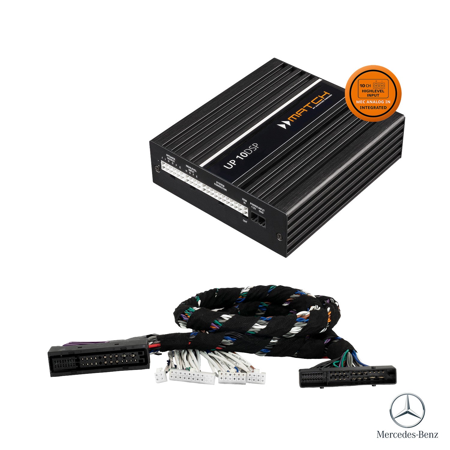 Mercedes C/GLC/E/G (Facelift MBUX 2020-2022) Burmester - DSP Amplifier + PnP Harness | MATCH UP 10DSP