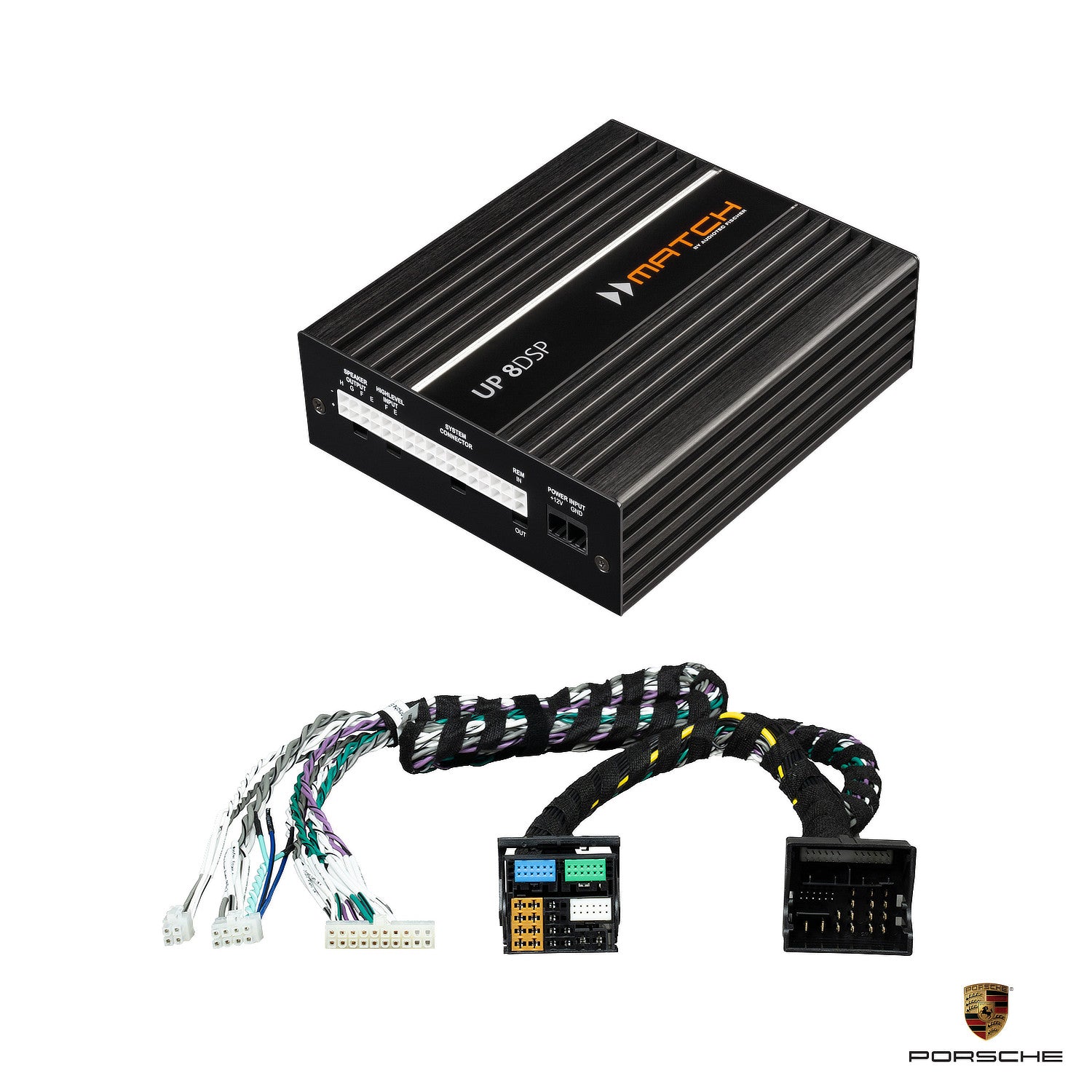 Porsche With Basic Sound from 2017 - DSP Amplifier + PnP Harness | MATCH 8DSP