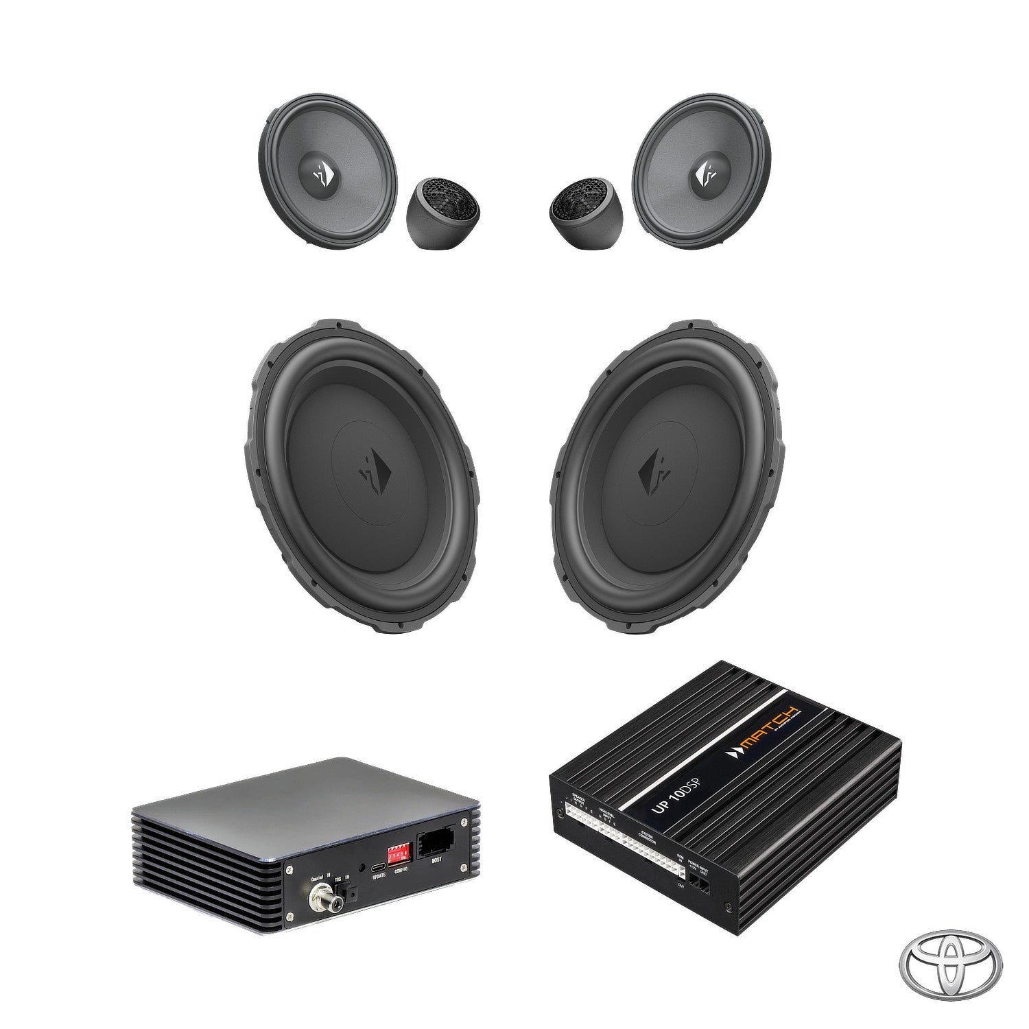 Toyota GR Supra (2019-) JBL - Front Speaker & Subwoofer DSP Amplified Package | HELIX Ci5