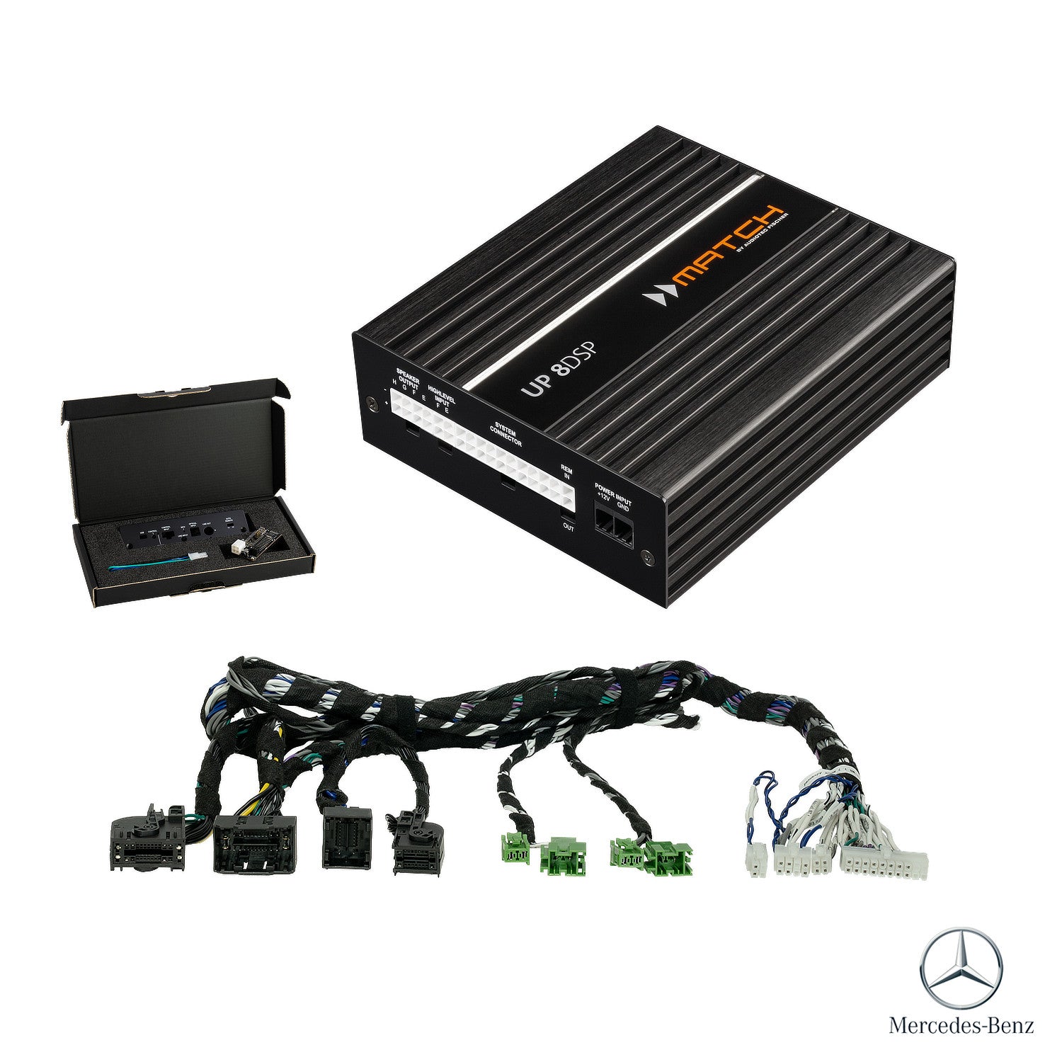 Mercedes C/GLC (MBUX 2023-) Advanced - DSP Amplifier + PnP Harness | MATCH UP 8DSP