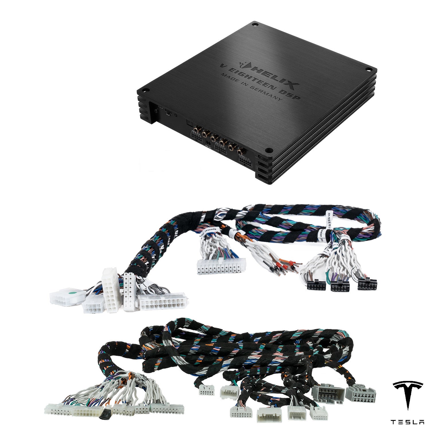 Tesla with AMD Ryzen with Premium Audio - DSP Amplifier + PnP Harness | HELIX V EIGHTEEN DSP (from 2022)