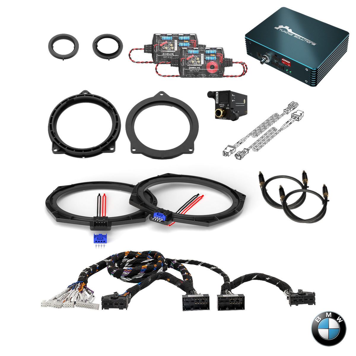 BMW Harman Kardon S0688 G Gen RAM - Digital to Toslik Converter + Front Speaker, Sub & DSP Amp Package | HELIX Ci3 / Ci5