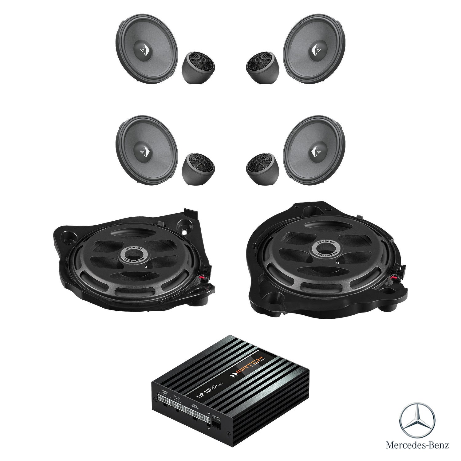 Mercedes E-Class W213 Burmester - Speaker & Subwoofer DSP Amplified Package | HELIX Ci3