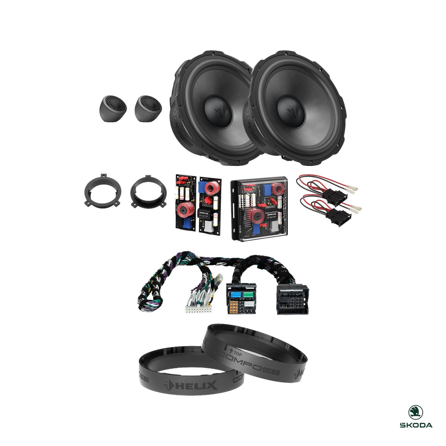 Skoda Octavia IV - Front Speaker DSP Amplified Package | HELIX Ci7