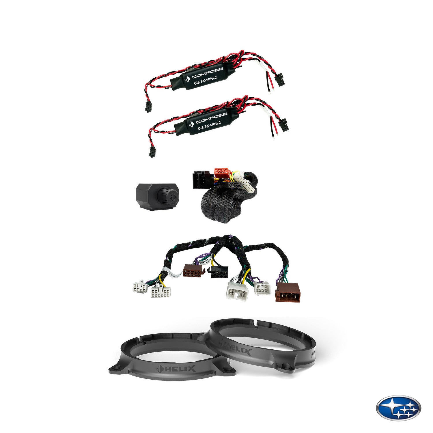 Subaru BRZ - Speaker & Right-Side Subwoofer DSP Amplified Package | HELIX Ci3