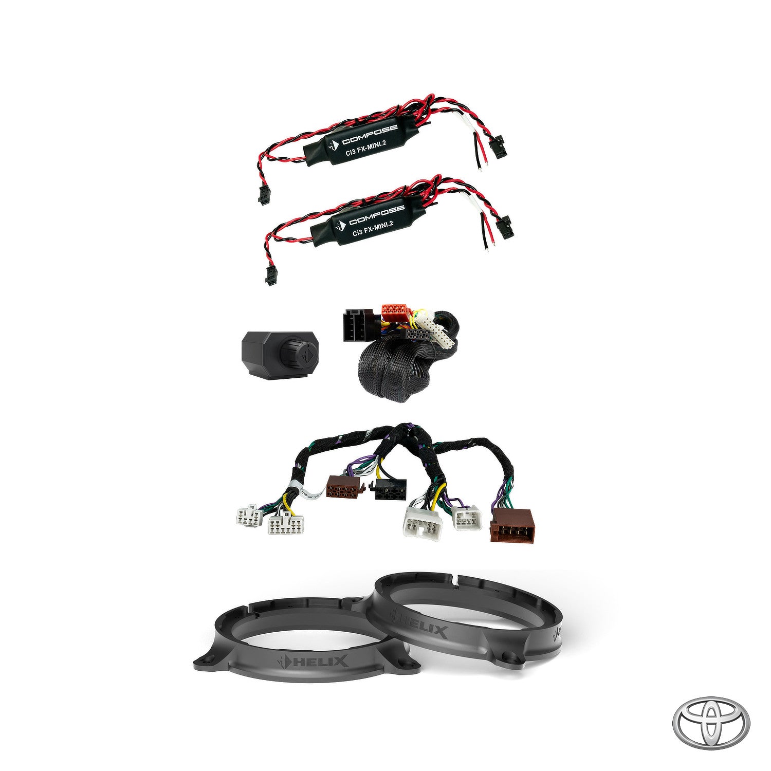 Toyota GT86, GR86 - Speaker & Left-Side Subwoofer DSP Amplified Package | HELIX Ci3