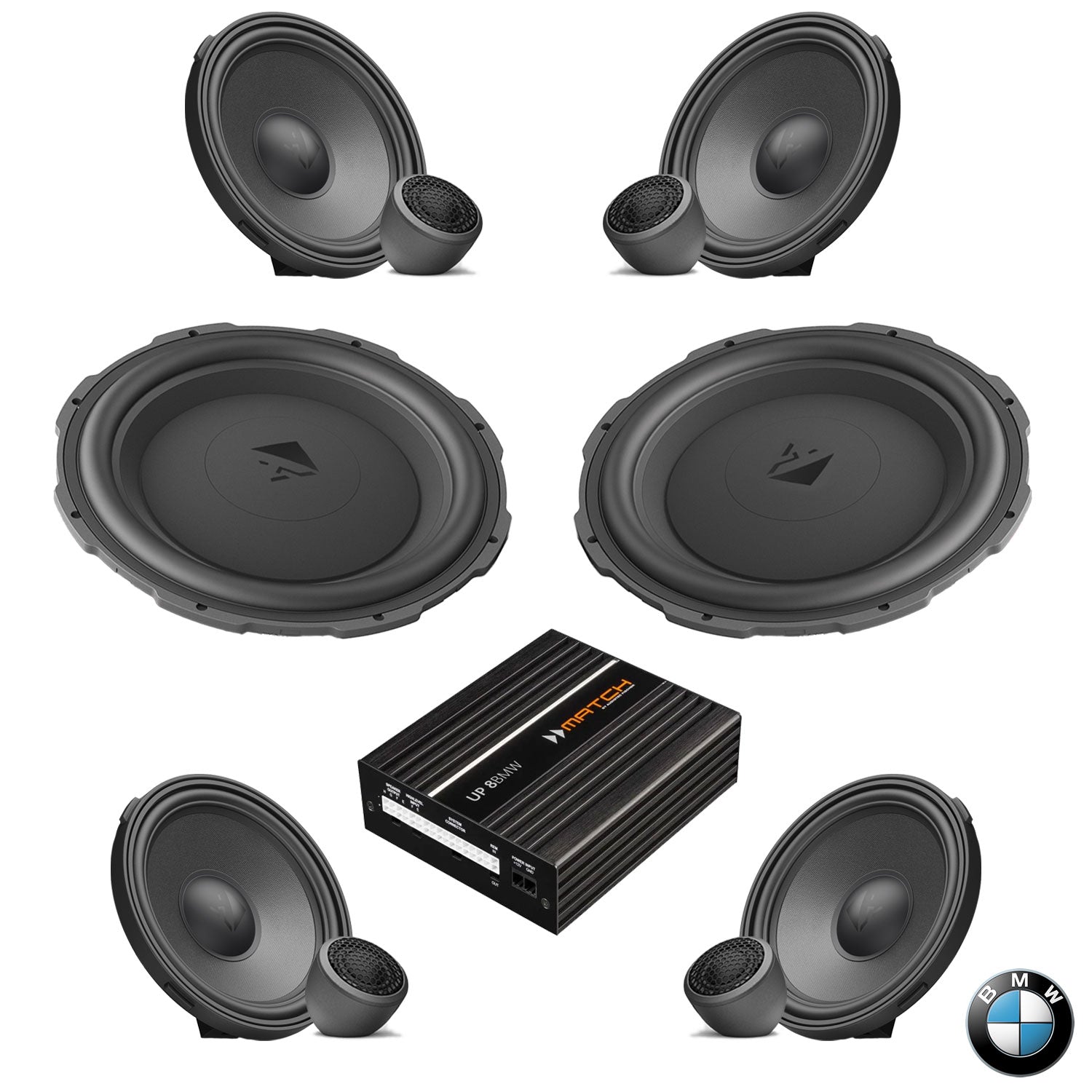 BMW HiFi S0676 F Gen - Speaker & Subwoofer DSP Amplified Package | HELIX Ci7 / Ci3 / Ci5