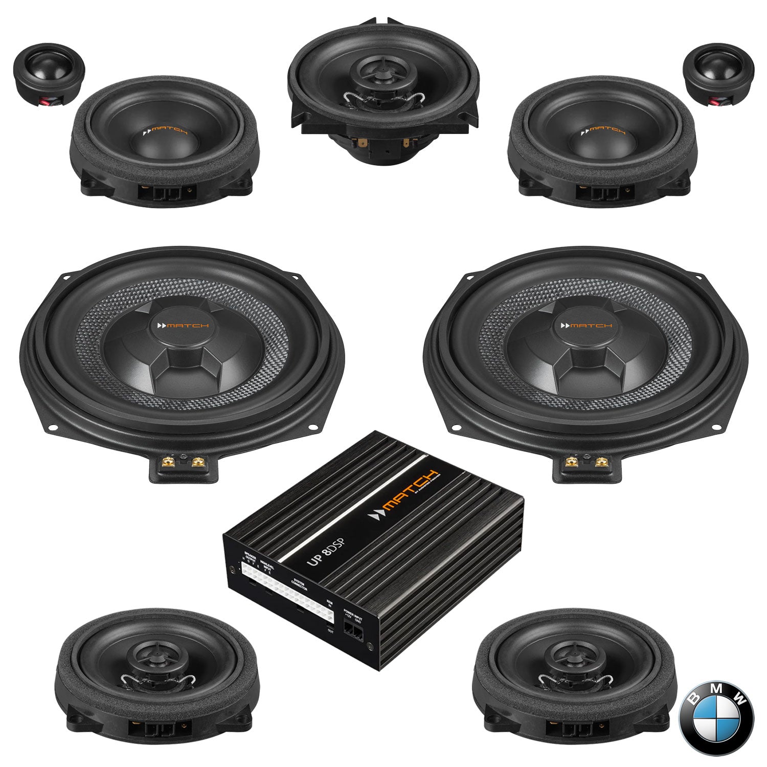 BMW HiFi S0676 G Gen RAM - Speaker & Subwoofer DSP Amplified Package | MATCH UP PnP