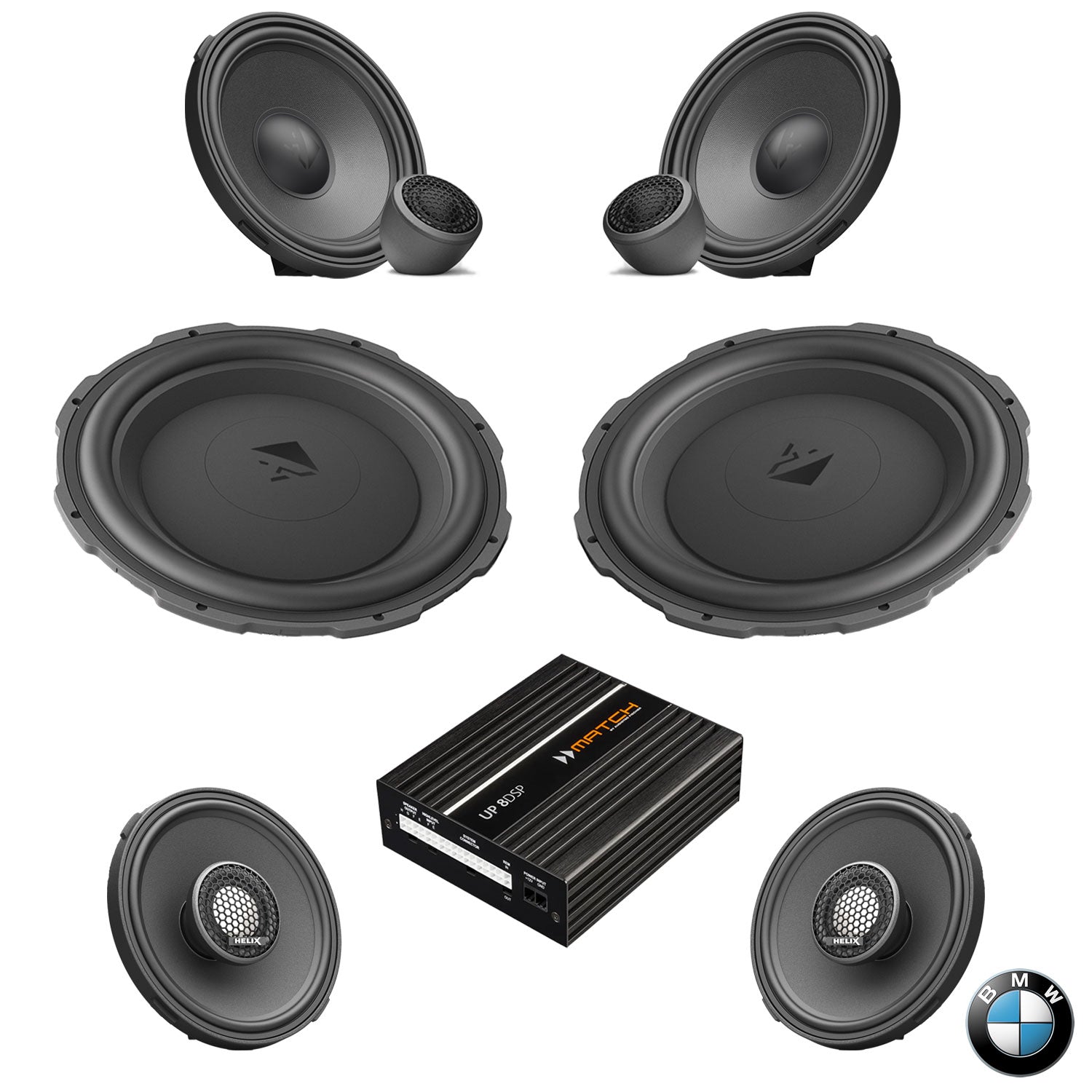 BMW HiFi S0676 G Gen RAM - Speaker & Subwoofer DSP Amplified Package | HELIX Ci7 / Ci3 / Ci5