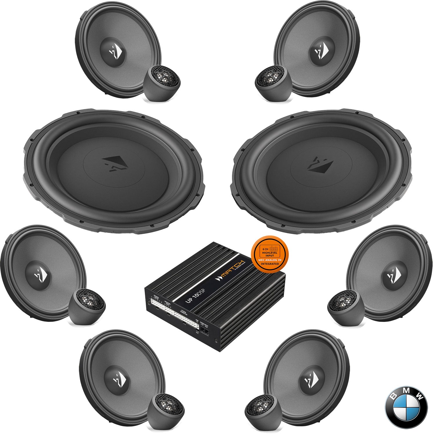 BMW Harman Kardon S0688 G Gen RAM - Speaker & Subwoofer DSP Amplified Package | HELIX Ci3 / Ci5