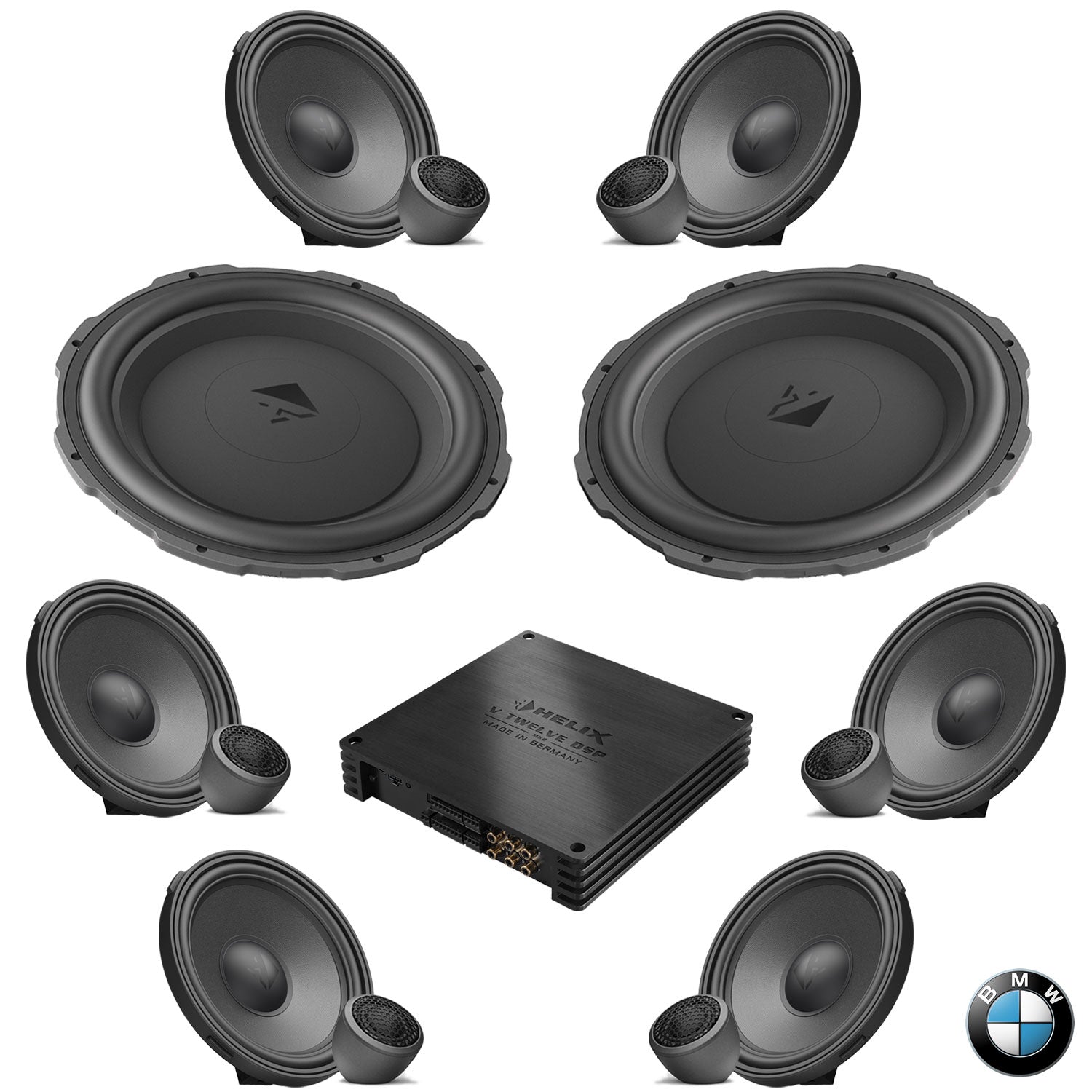 BMW Harman Kardon S0688 G Gen RAM - Speaker & Subwoofer DSP Amplified Package 2 | HELIX Ci7 / Ci5