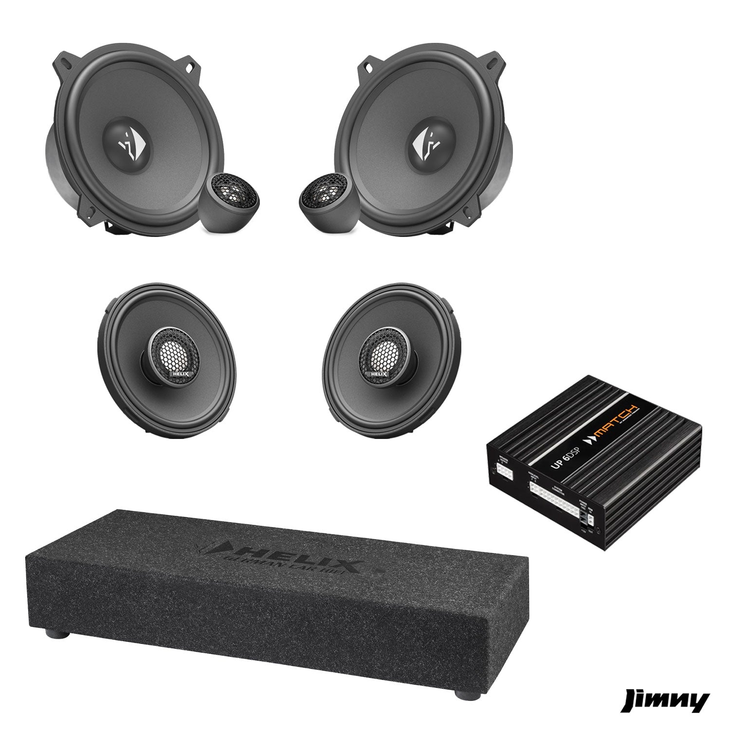 Suzuki Jimny - Speaker & Subwoofer Amplified Package 2 | MATCH UP 6DSP / HELIX Ci3