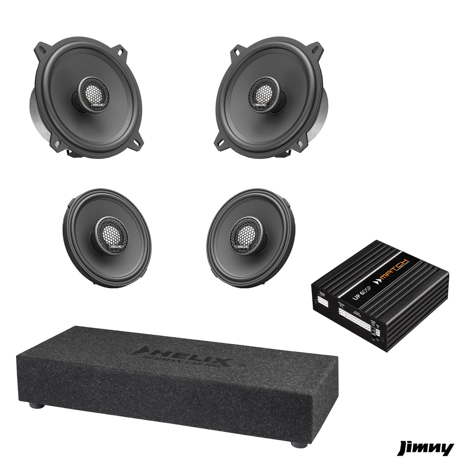 Suzuki Jimny - Speaker & Subwoofer Amplified Package | MATCH UP 6DSP / HELIX Ci3