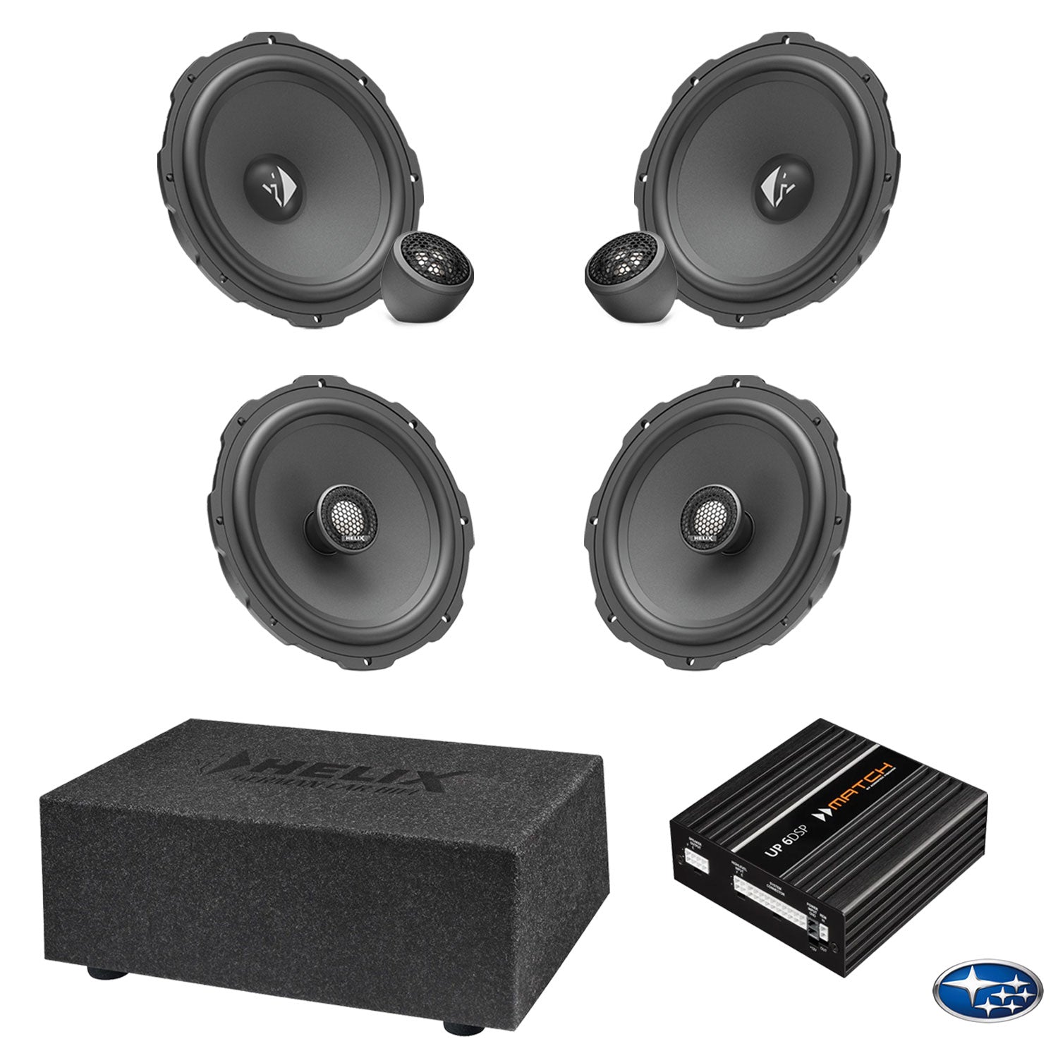 Subaru Levorg - Speaker & Subwoofer DSP Amplified Package 2 | HELIX Ci3