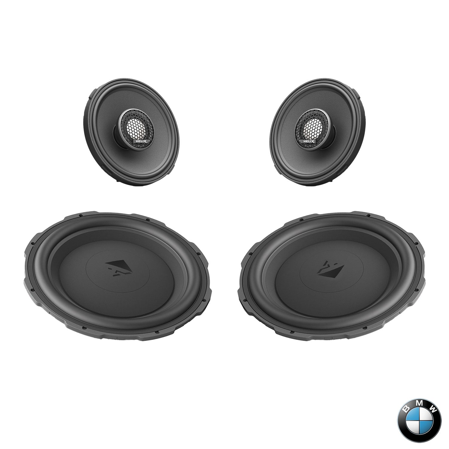 BMW Basic Sound - Front Speaker & Subwoofer Upgrade Package | HELIX Ci3 / Ci5