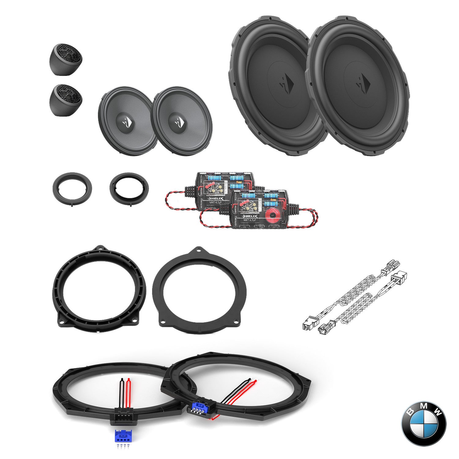 BMW HiFi S0676 F/G Gen - Front Speaker & Subwoofer Upgrade Package | HELIX Ci3 / Ci5
