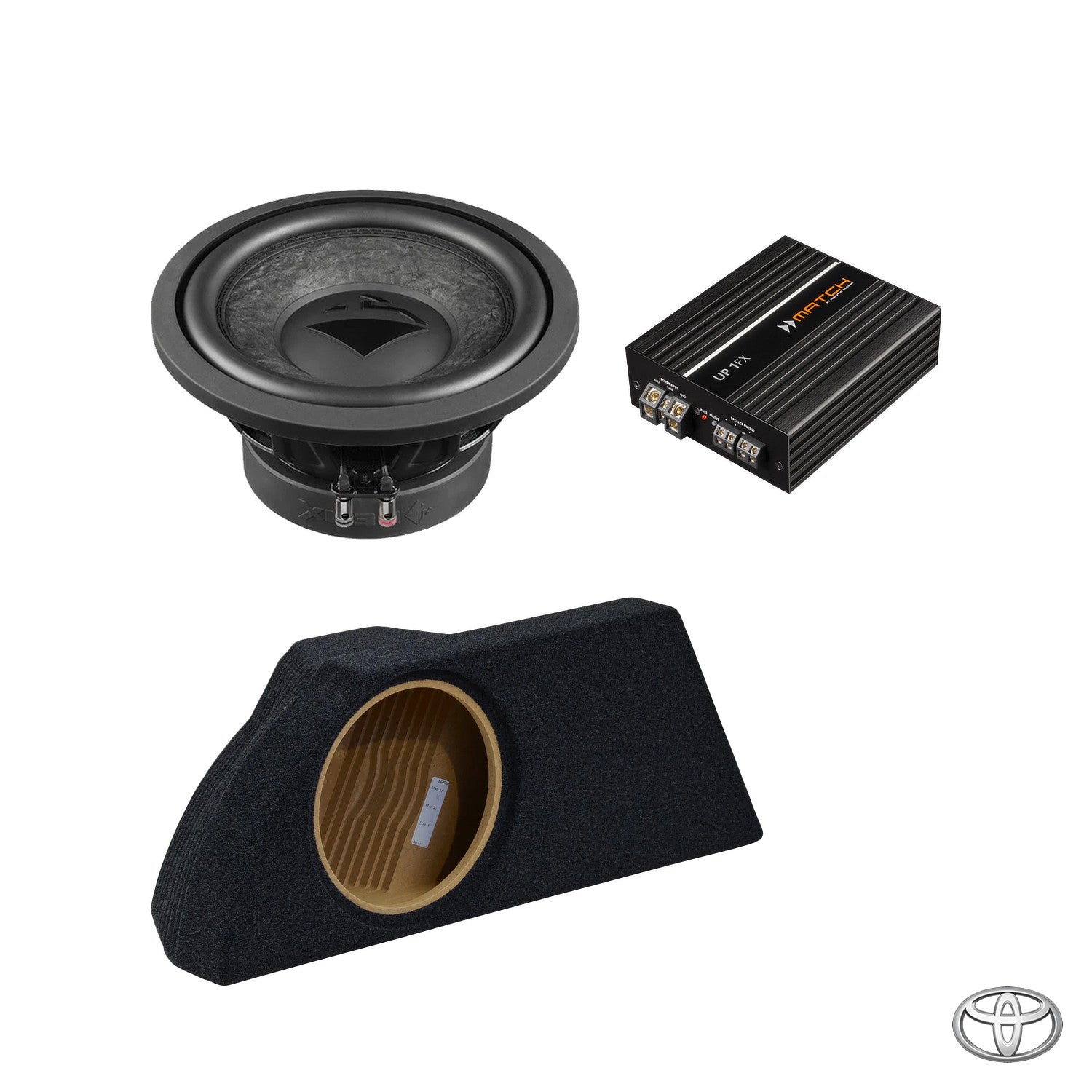Toyota GT86, GR86 - Left-Side Subwoofer Amplified Package | HELIX IK W10