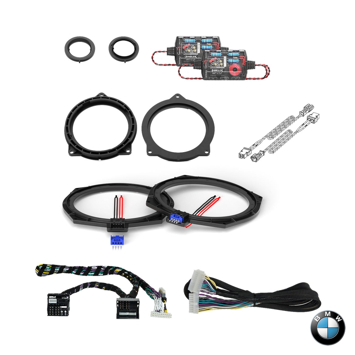 BMW Basic Sound F Gen - Front Speaker & Subwoofer DSP Amplified Package | HELIX Ci3 / Ci5 (tweeter pods required)