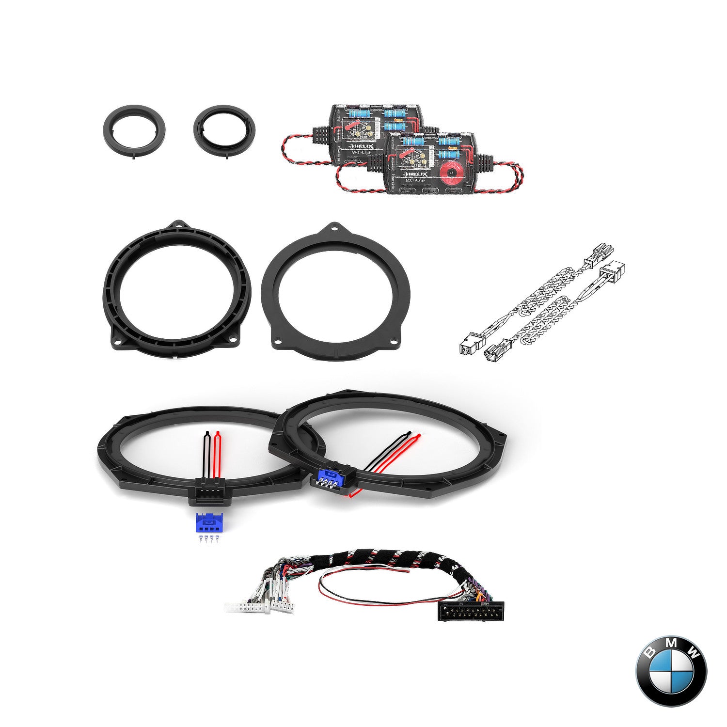 BMW HiFi S0676 F Gen - Front Speaker & Subwoofer DSP Amplified Package | HELIX Ci3 / Ci5