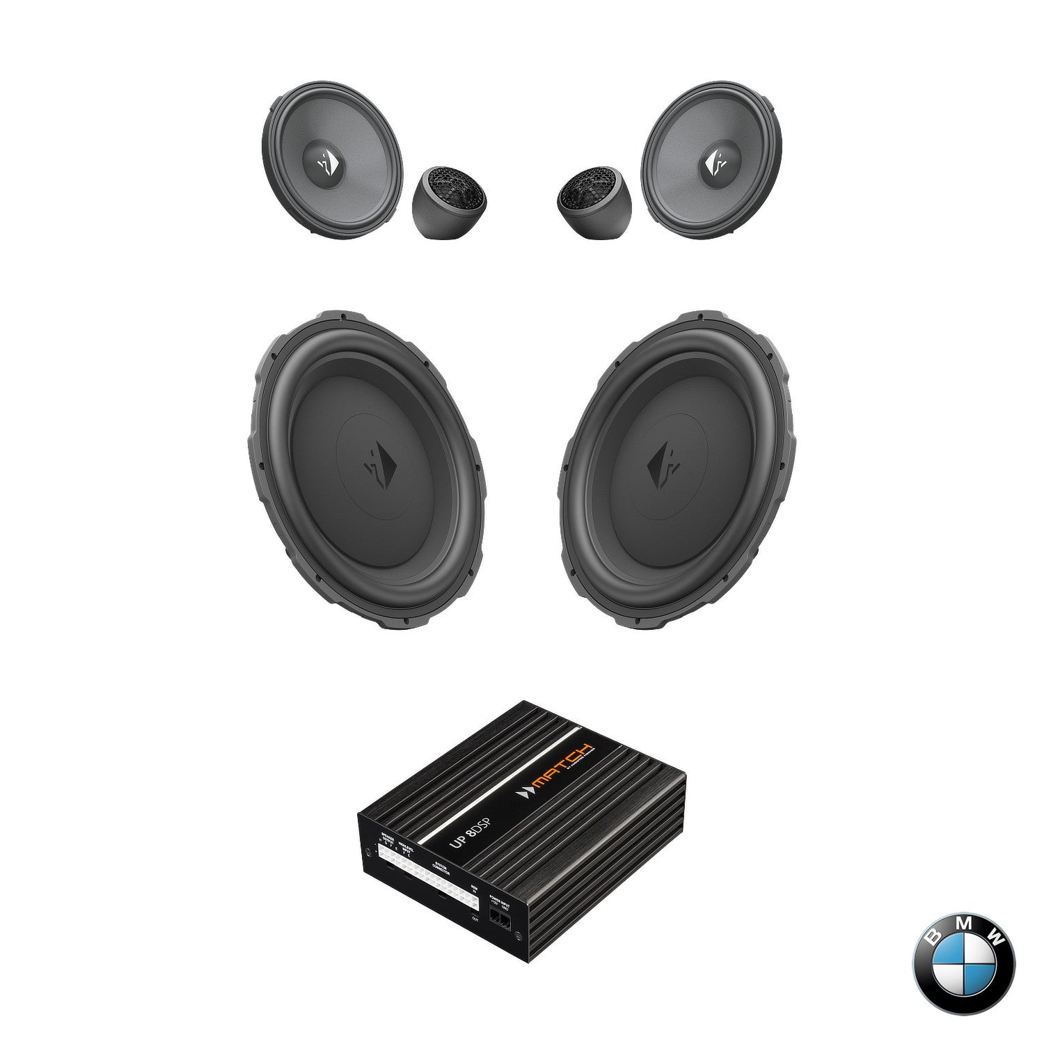 BMW HiFi S0676 G Gen RAM - Front Speaker & Subwoofer DSP Amplified Package | HELIX Ci3 / Ci5