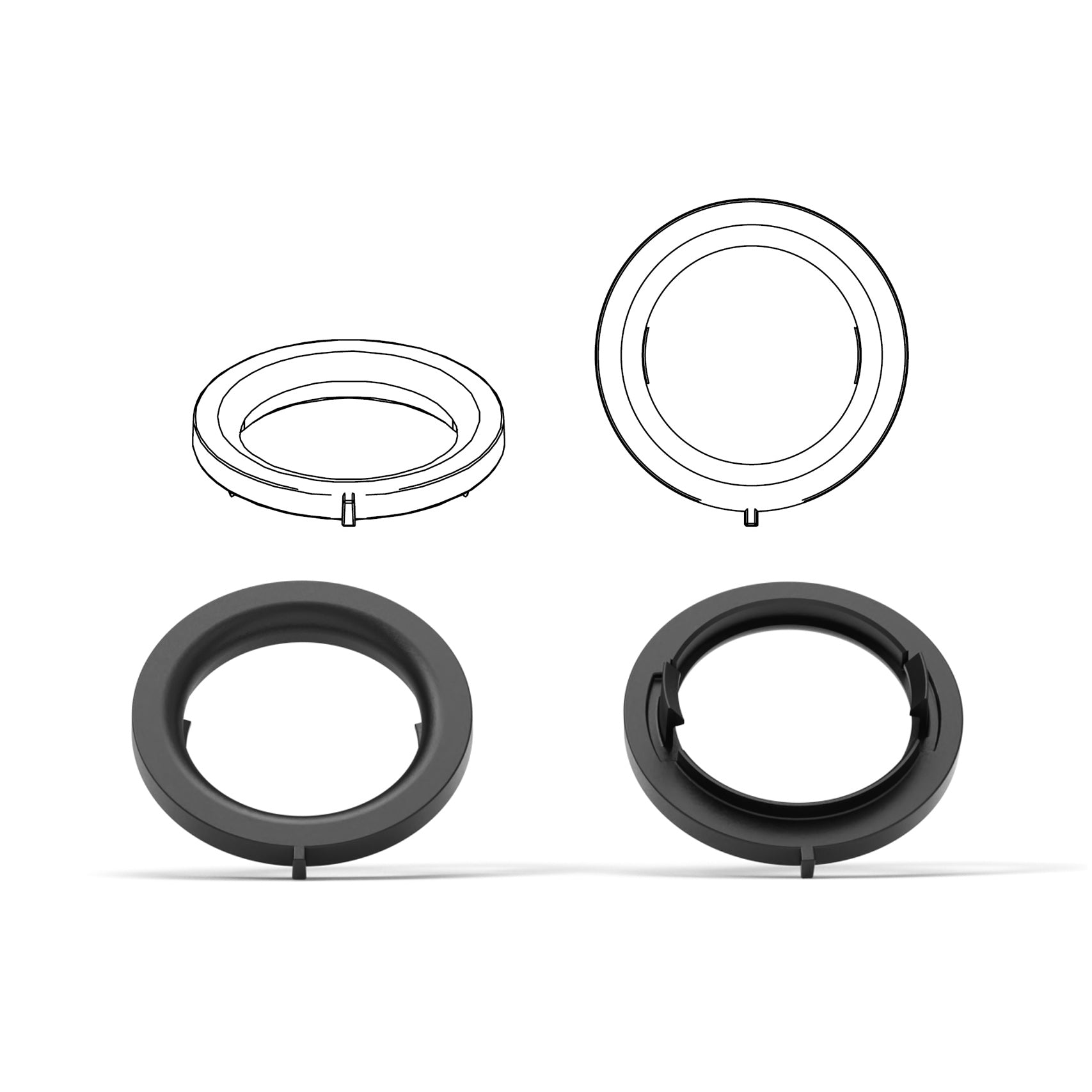 HELIX FlexMount CFMK20 - 1" 3D Printed Speaker Adapter | Pair