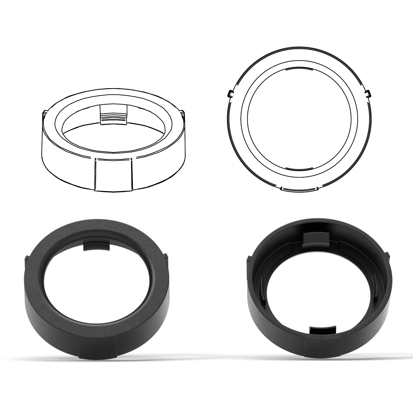 HELIX FlexMount CFMK20 - 1" 3D Printed Speaker Adapter | Pair