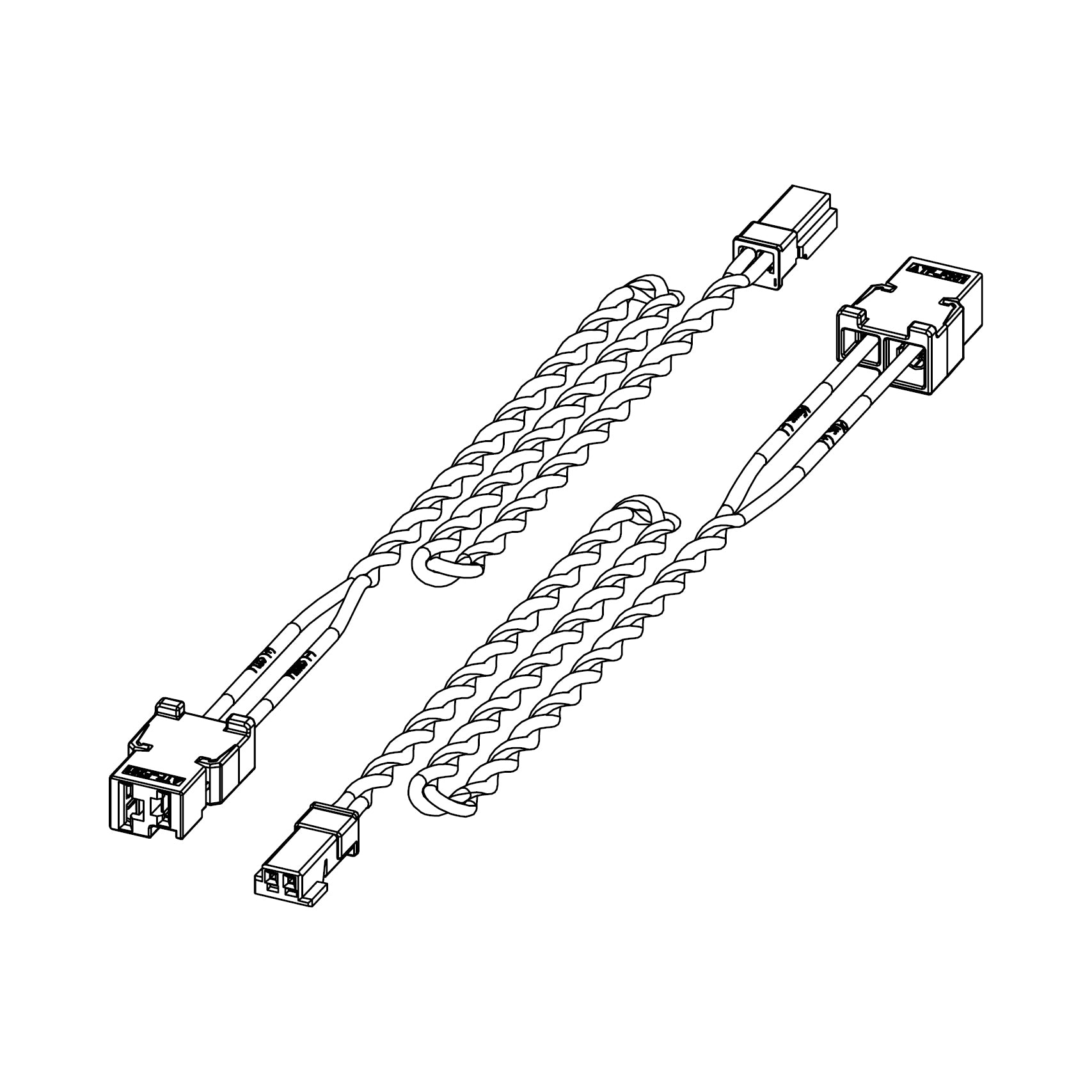 HELIX CWK FX.T-550CC - FlexMount X-over -> Tweeter | Wire Kit, 55cm