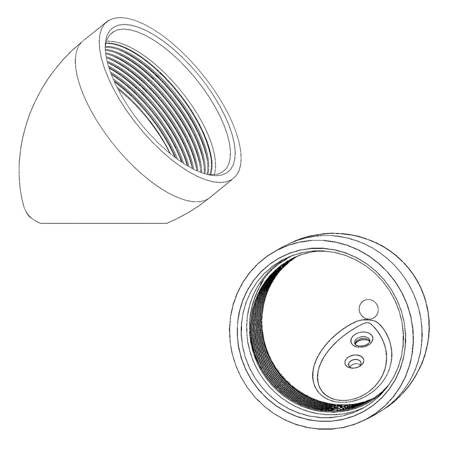 ST-3D Tweeter Pod ML28/GL1 MK2 Flat - 1" Screw-in Tweeter Pod to fit BRAX ML28 & GL1 MK2 (pair)