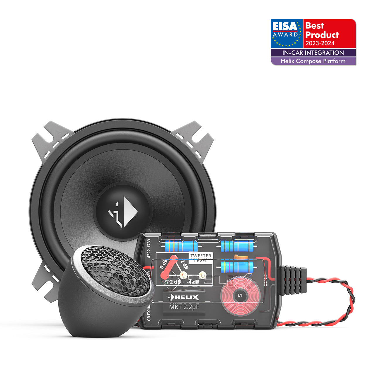 HELIX CB K100.2-S3 - 4" 2-Way Component Speaker Set | 3Ω